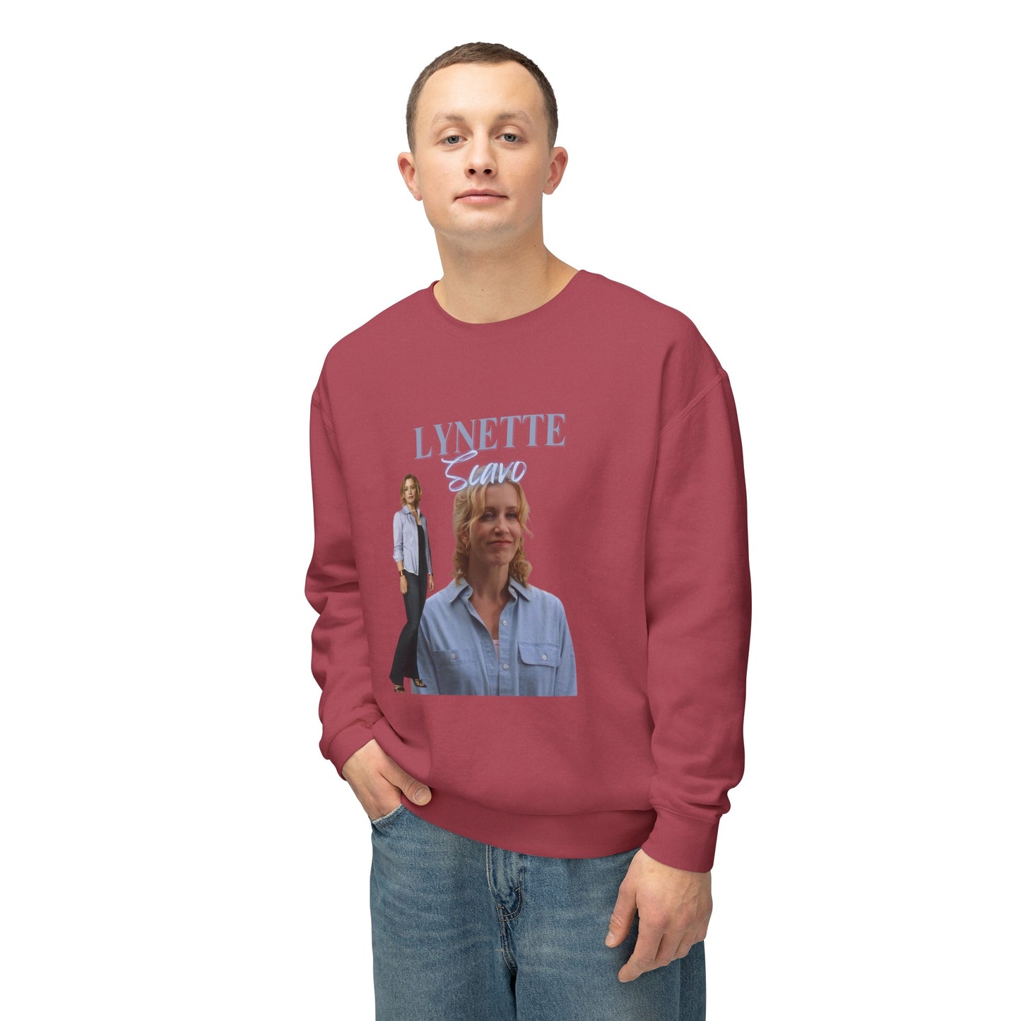 Lynette Scavo Vintage Style Unisex Lightweight Crewneck Sweatshirt