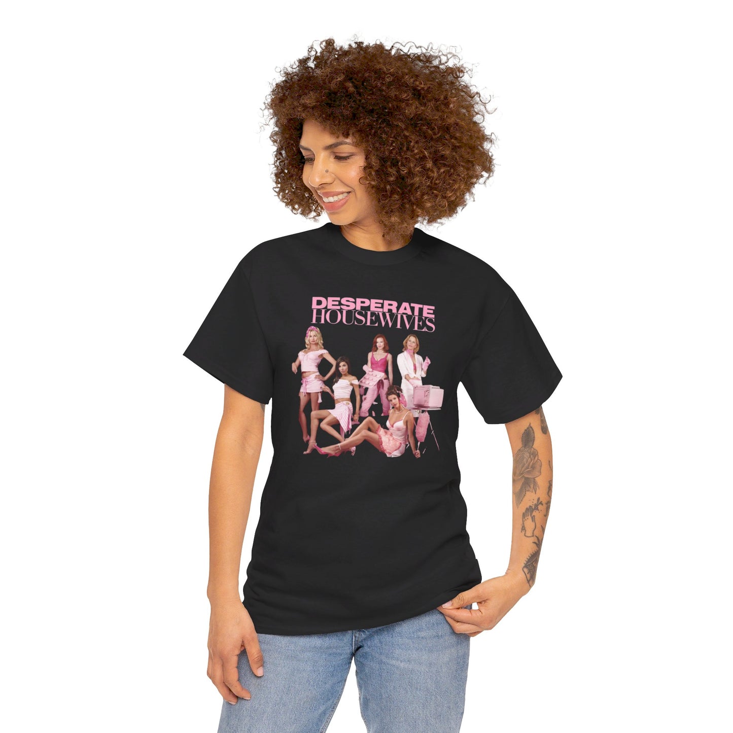 Desperate Housewives Pink Photoshoot Unisex Heavy Cotton Tee