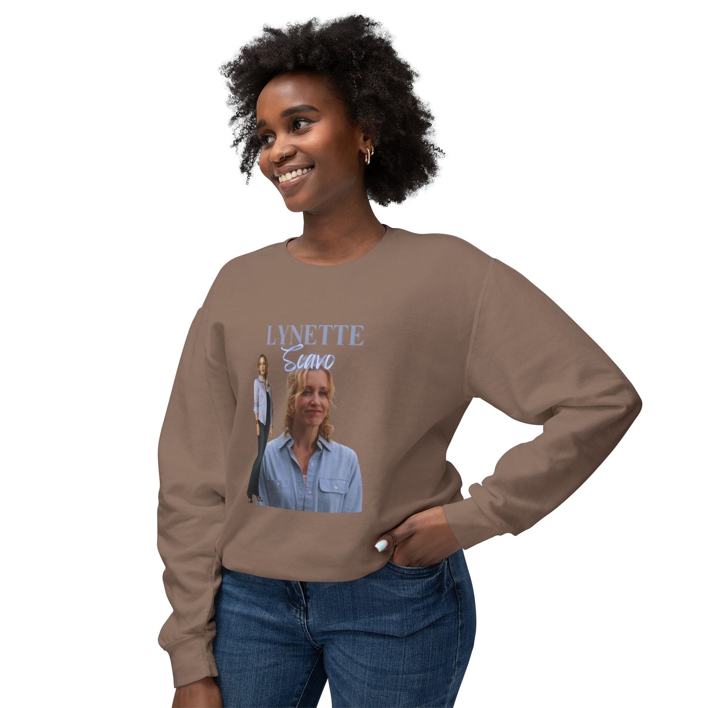 Lynette Scavo Vintage Style Unisex Lightweight Crewneck Sweatshirt