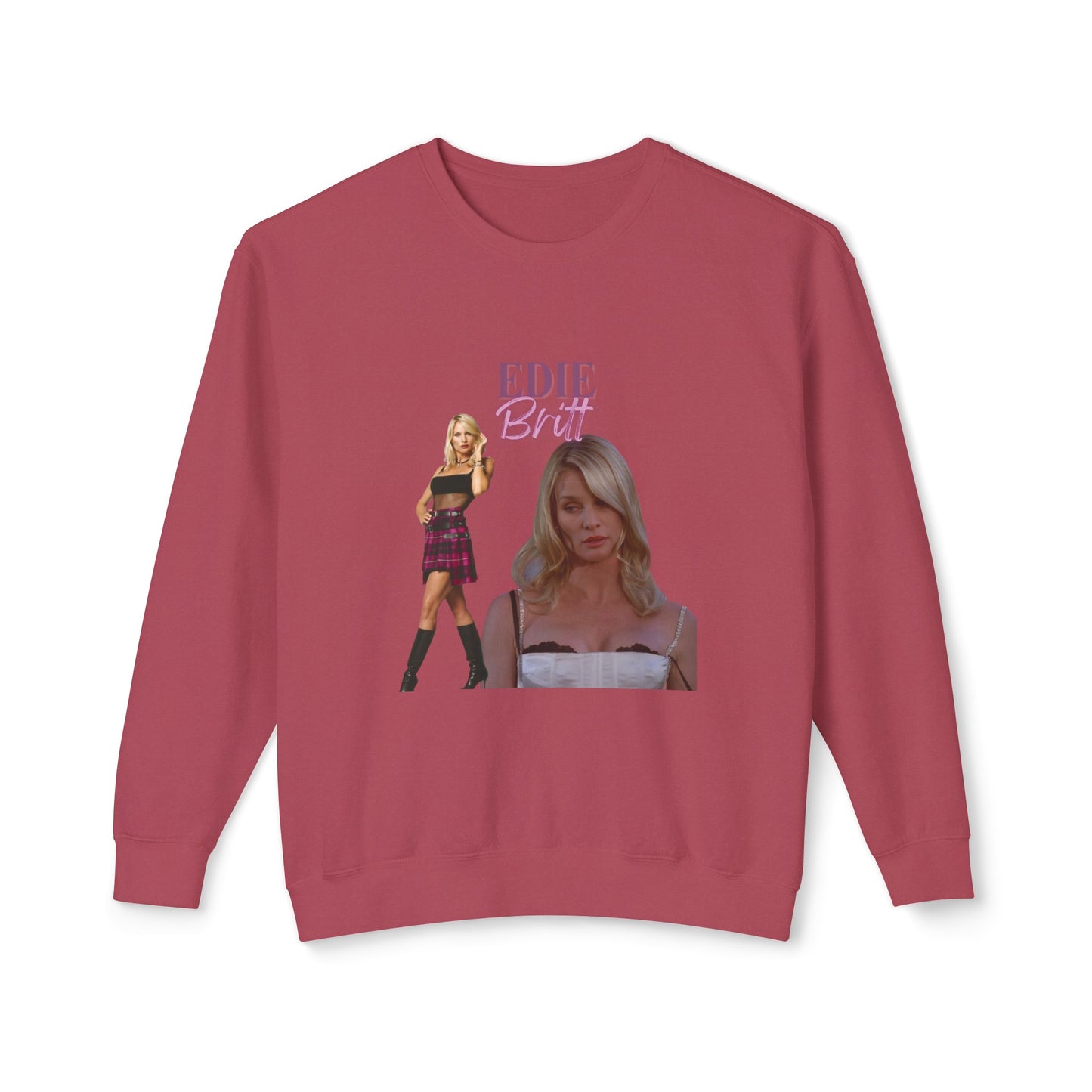 Edie Britt Vintage Style Unisex Lightweight Crewneck Sweatshirt