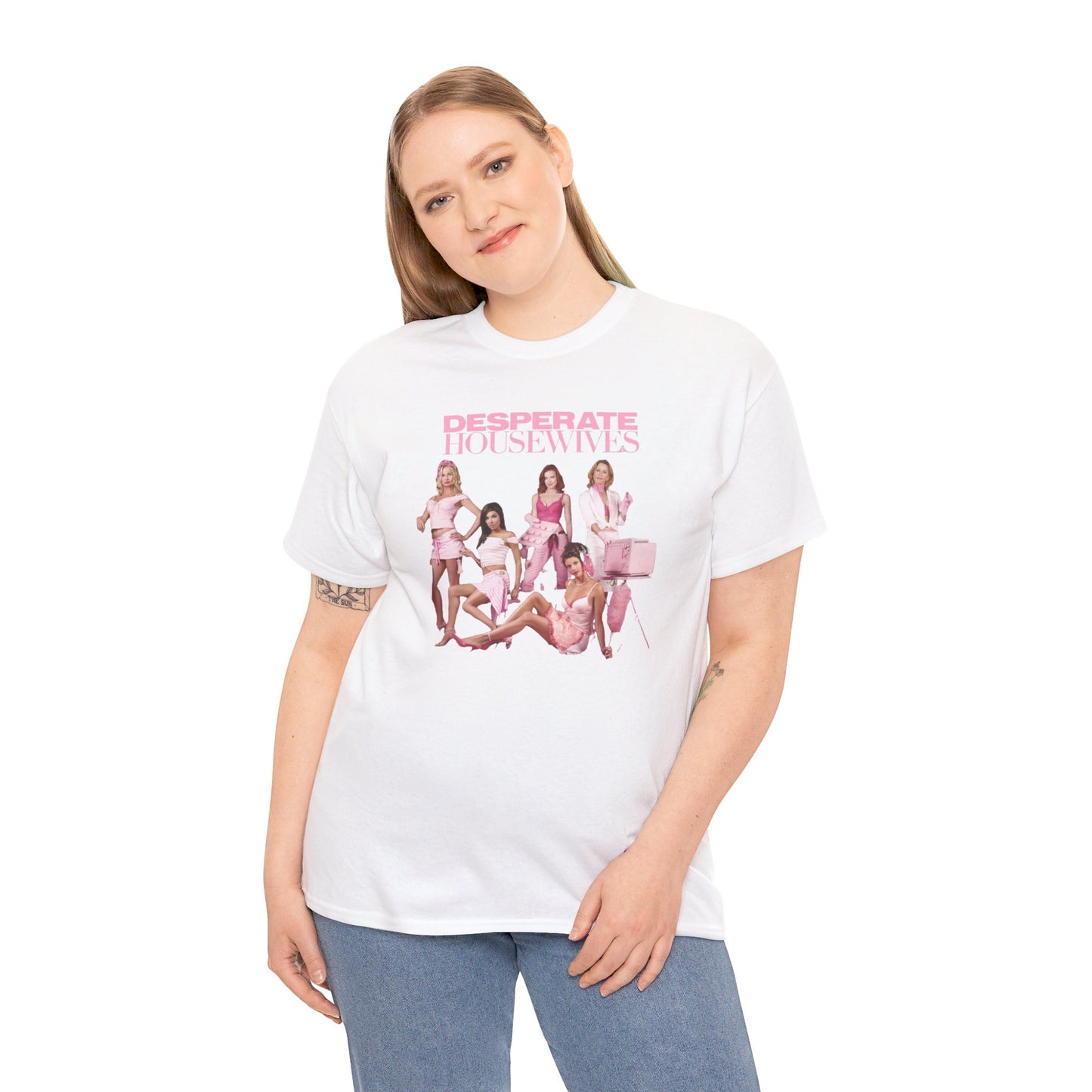 Desperate Housewives Pink Photoshoot Unisex Heavy Cotton Tee