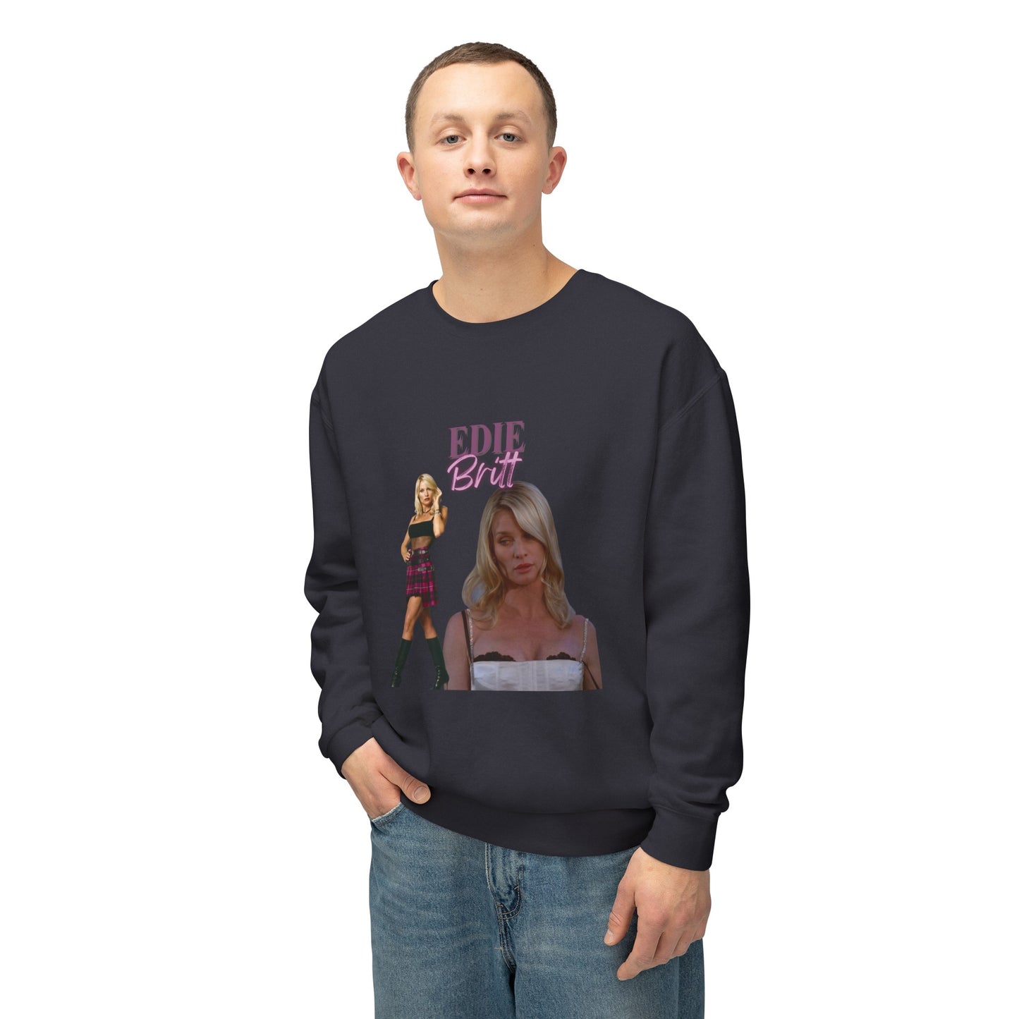 Edie Britt Vintage Style Unisex Lightweight Crewneck Sweatshirt