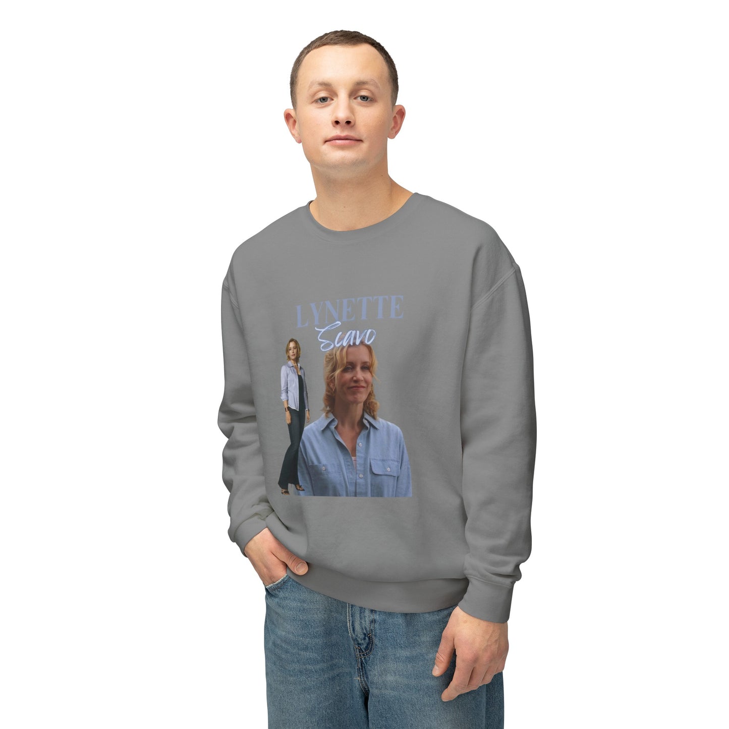 Lynette Scavo Vintage Style Unisex Lightweight Crewneck Sweatshirt