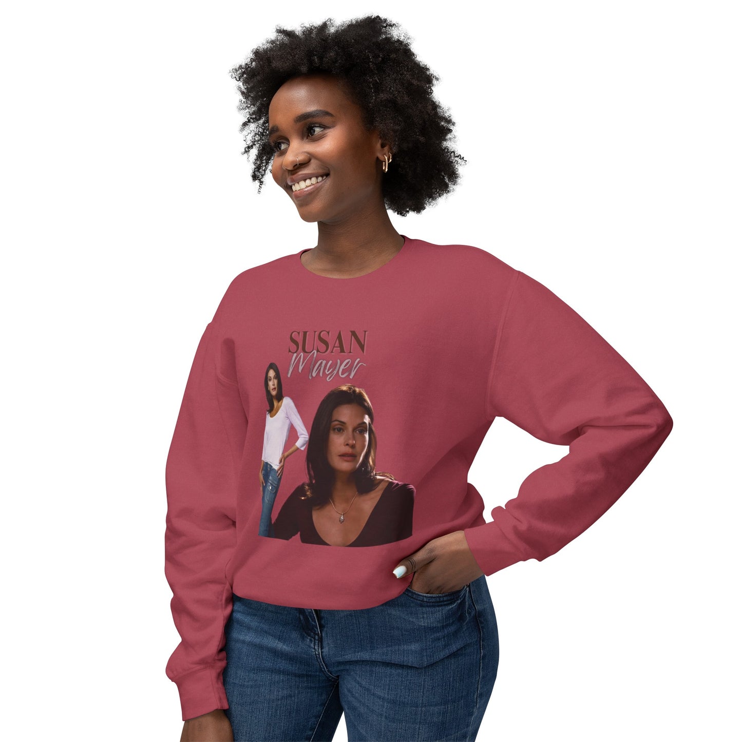 Susan Mayer Vintage Style Unisex Lightweight Crewneck Sweatshirt