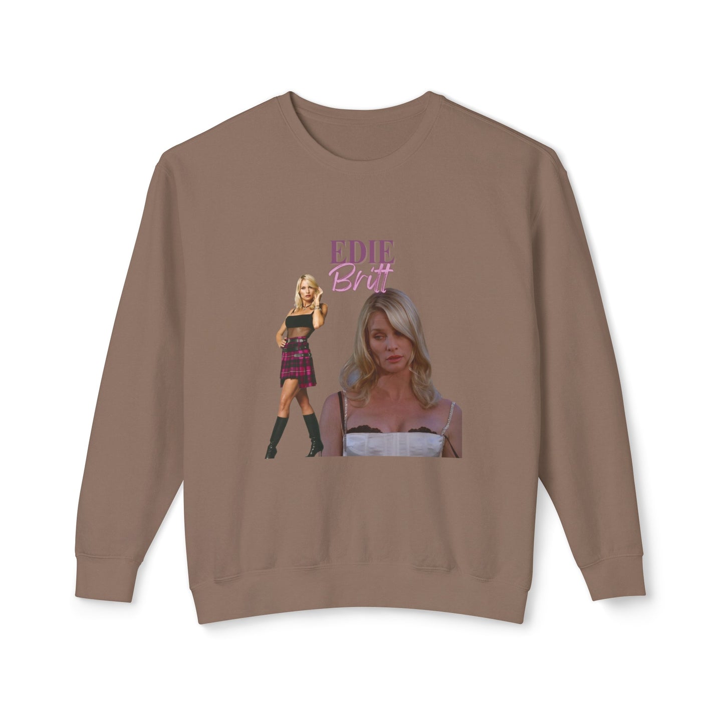 Edie Britt Vintage Style Unisex Lightweight Crewneck Sweatshirt