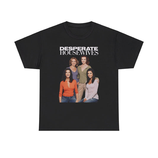 Desperate Housewives White Logo Unisex Heavy Cotton Tee