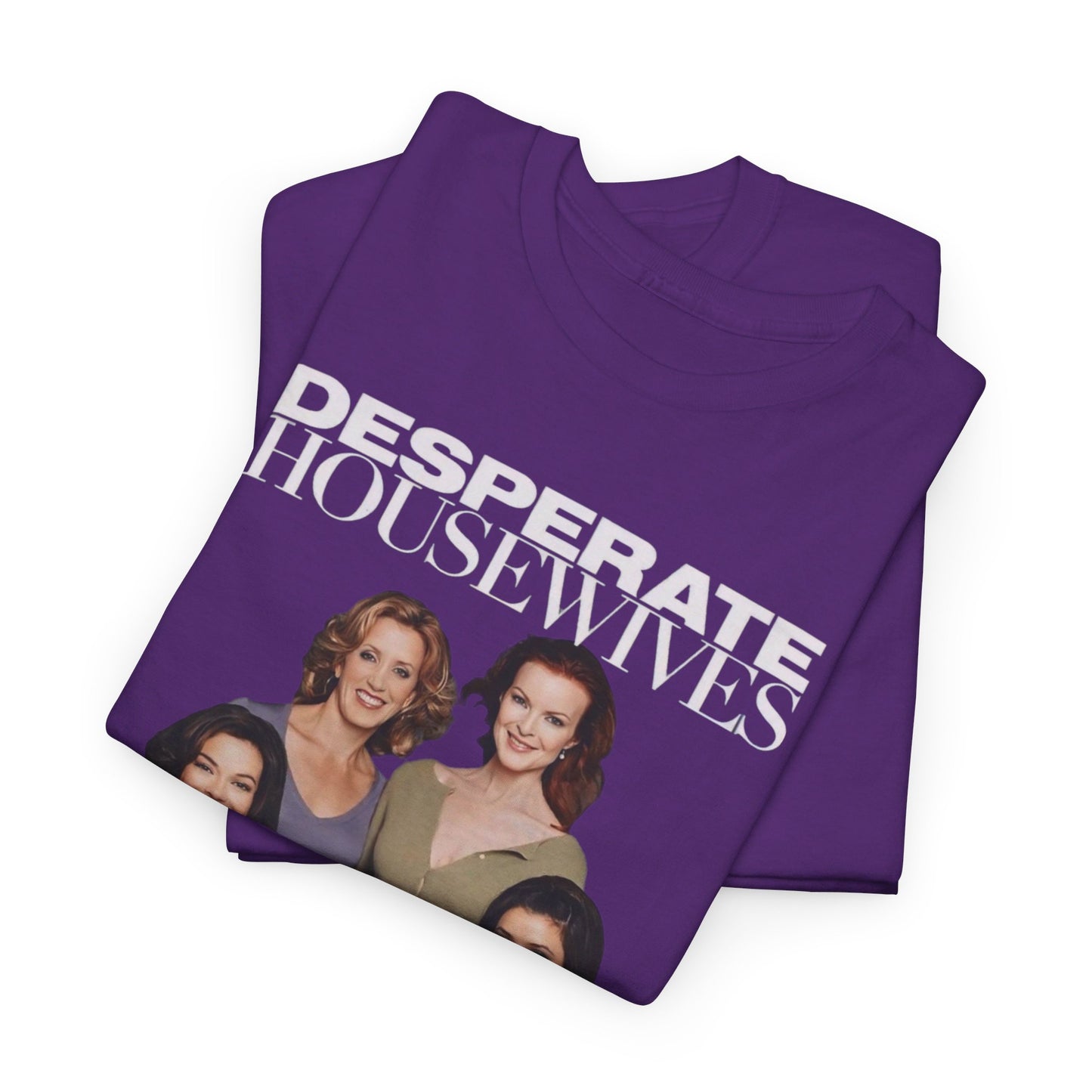 Desperate Housewives White Logo Unisex Heavy Cotton Tee