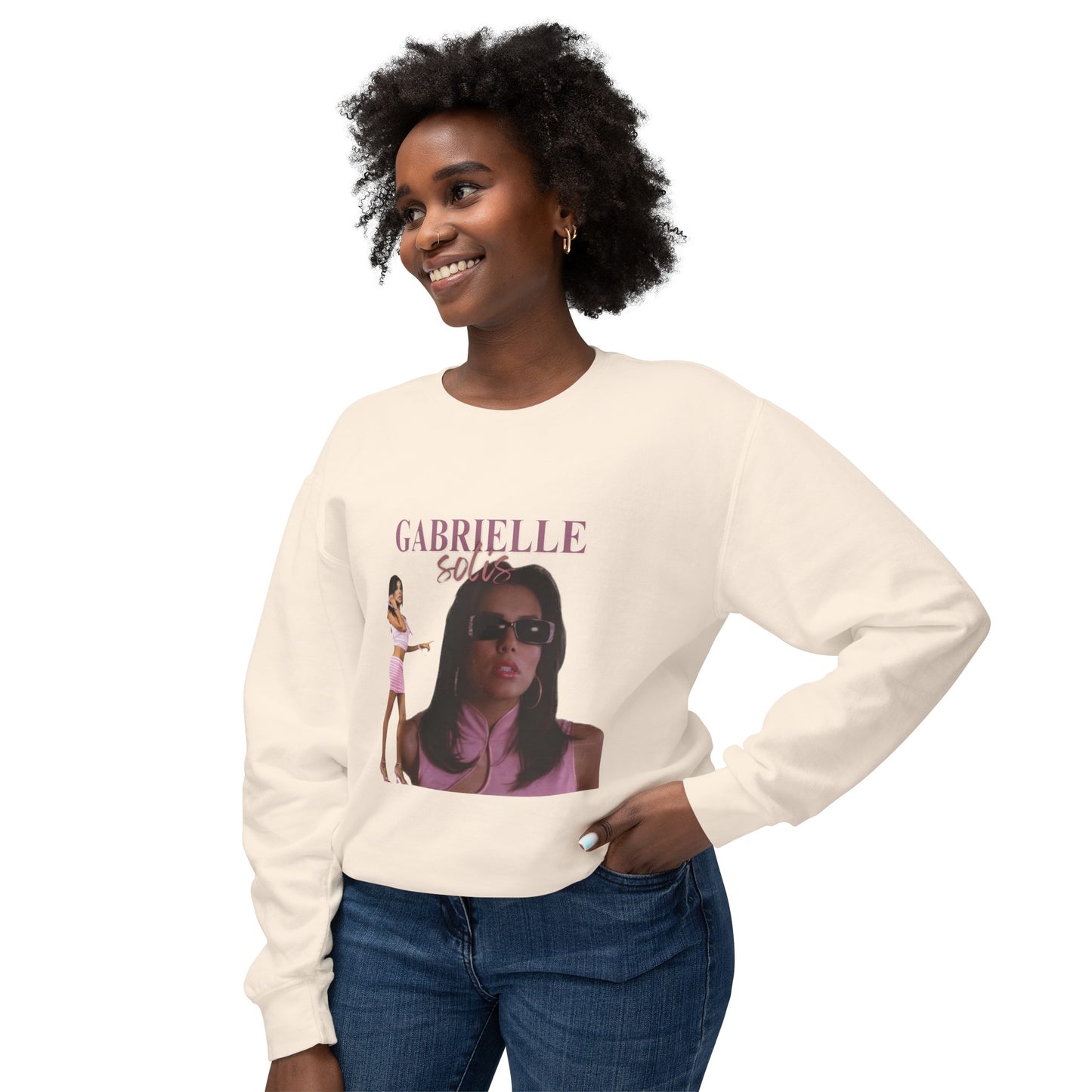 Gabrielle Solis Vintage Style Unisex Lightweight Crewneck Sweatshirt