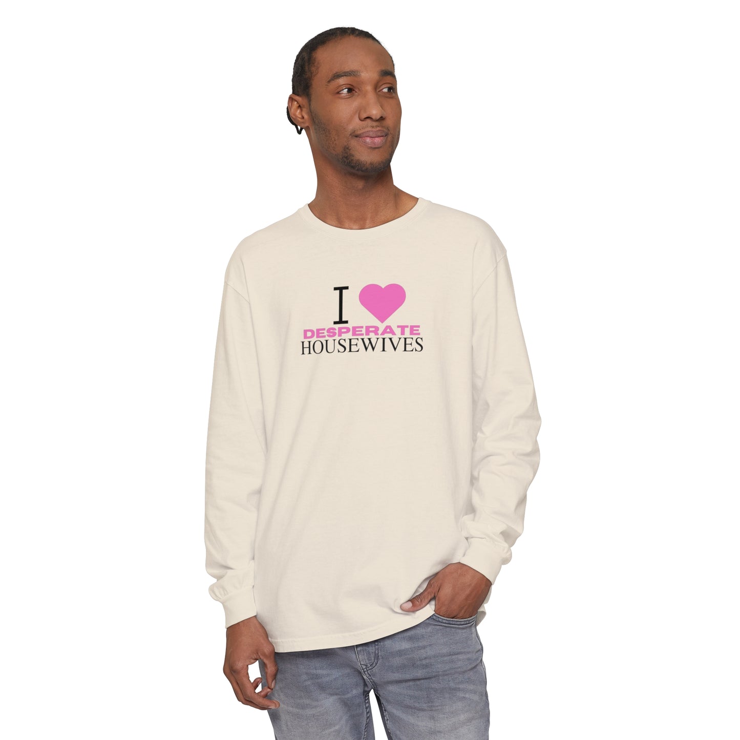 Pink Heart Unisex Long Sleeve T-Shirt