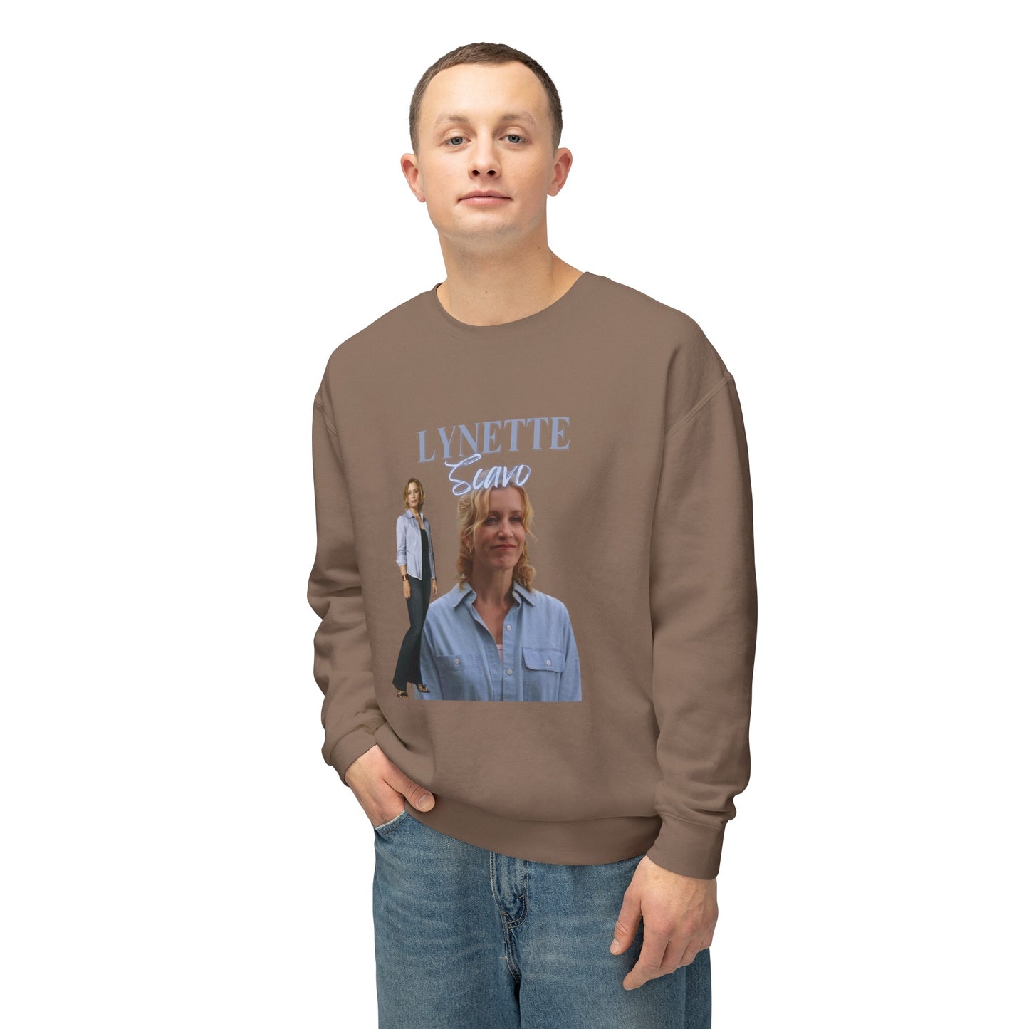 Lynette Scavo Vintage Style Unisex Lightweight Crewneck Sweatshirt