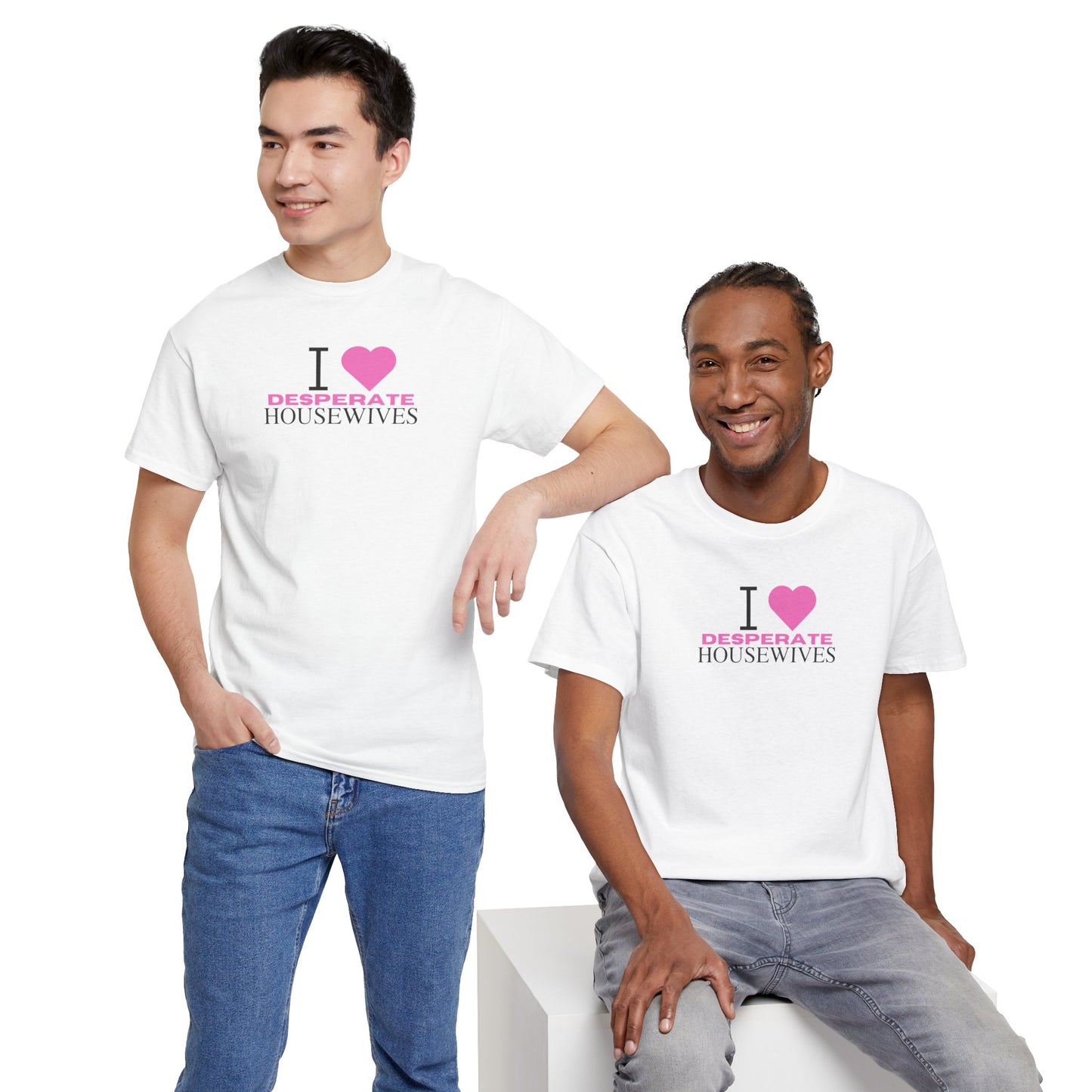 Nicollette Inspired Unisex Heavy Cotton Tee, Dark Pink Text