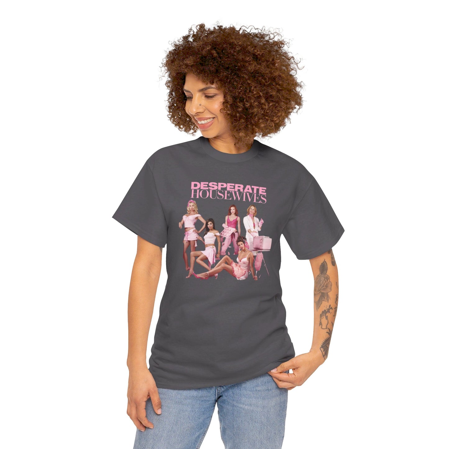 Desperate Housewives Pink Photoshoot Unisex Heavy Cotton Tee