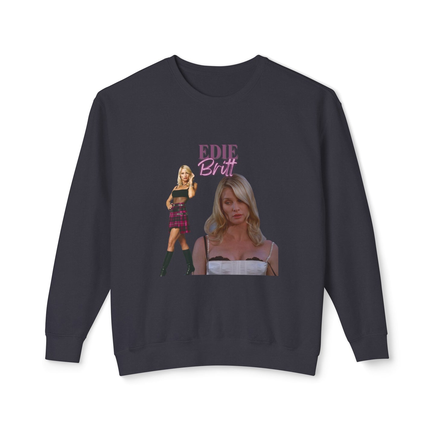 Edie Britt Vintage Style Unisex Lightweight Crewneck Sweatshirt