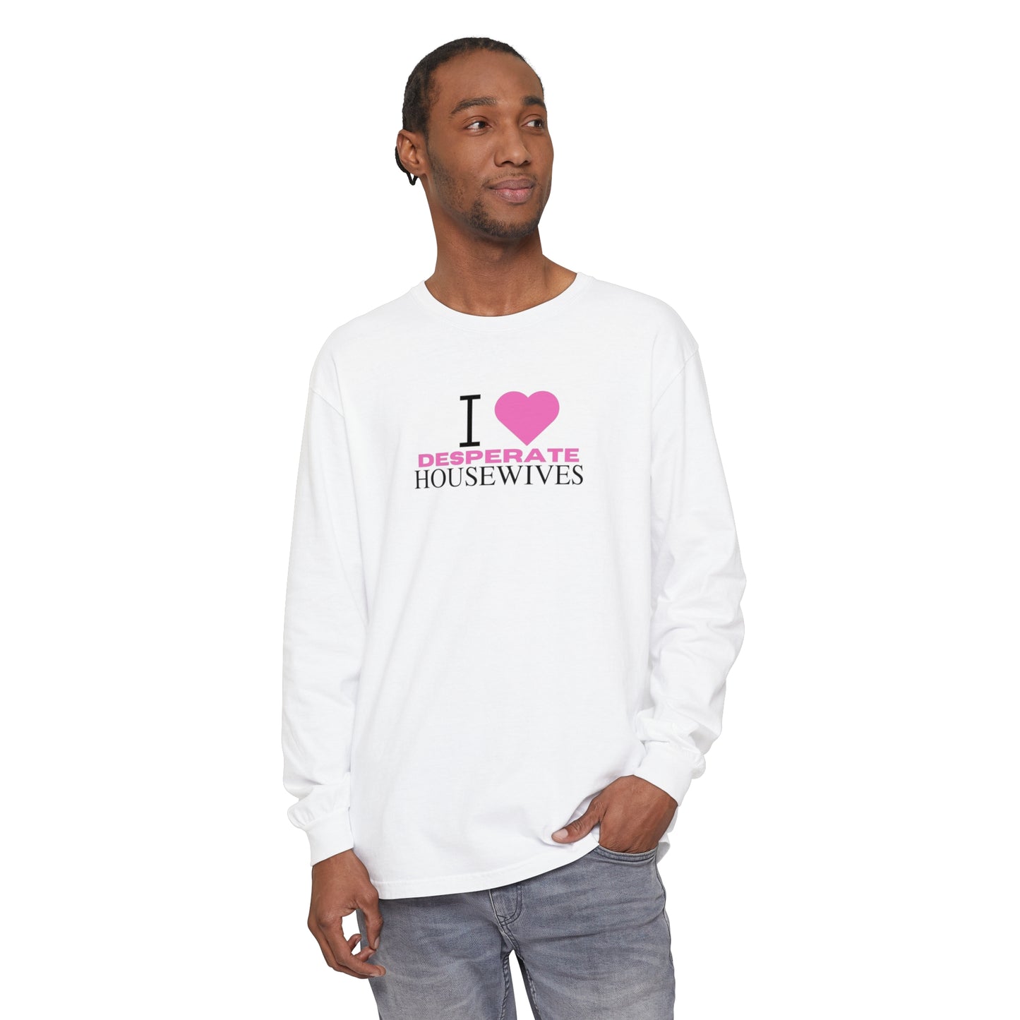 Pink Heart Unisex Long Sleeve T-Shirt