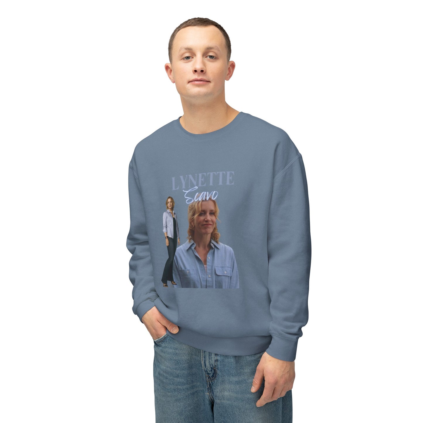 Lynette Scavo Vintage Style Unisex Lightweight Crewneck Sweatshirt