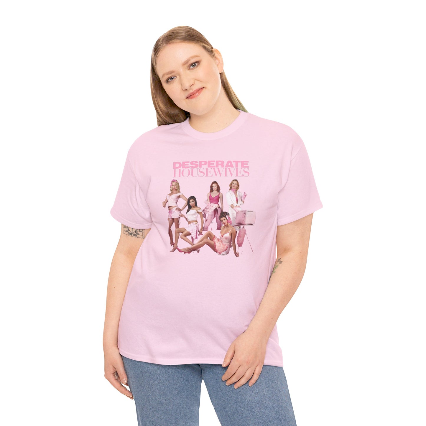 Desperate Housewives Pink Photoshoot Unisex Heavy Cotton Tee