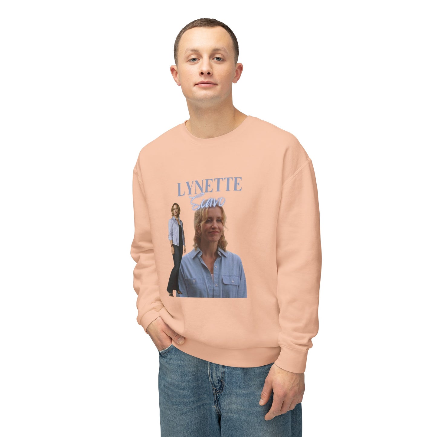 Lynette Scavo Vintage Style Unisex Lightweight Crewneck Sweatshirt