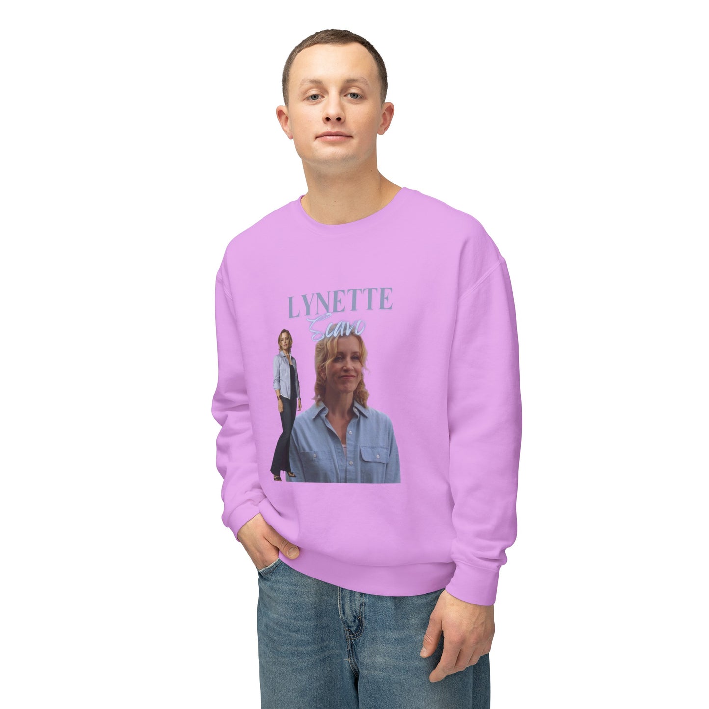 Lynette Scavo Vintage Style Unisex Lightweight Crewneck Sweatshirt