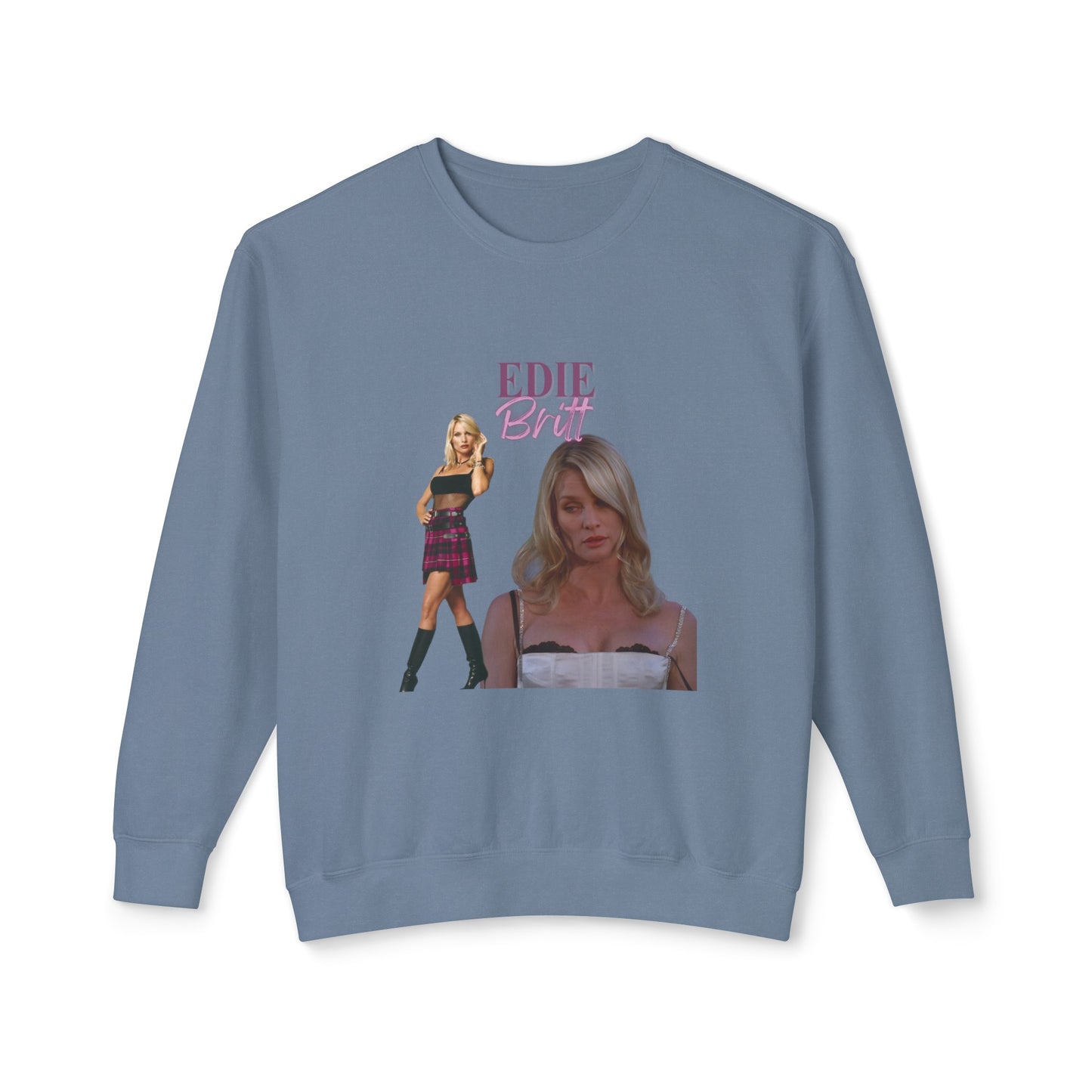 Edie Britt Vintage Style Unisex Lightweight Crewneck Sweatshirt