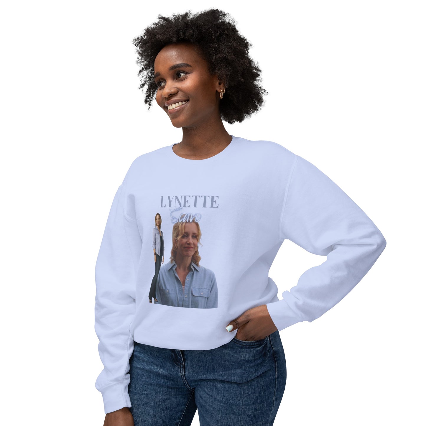 Lynette Scavo Vintage Style Unisex Lightweight Crewneck Sweatshirt