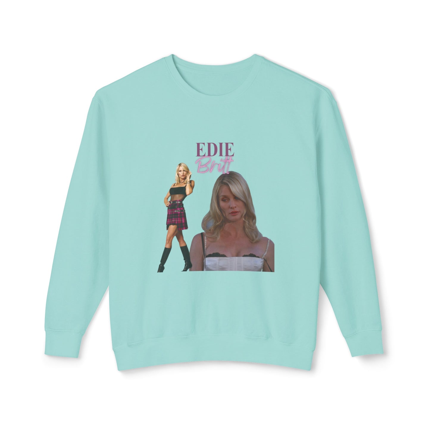 Edie Britt Vintage Style Unisex Lightweight Crewneck Sweatshirt