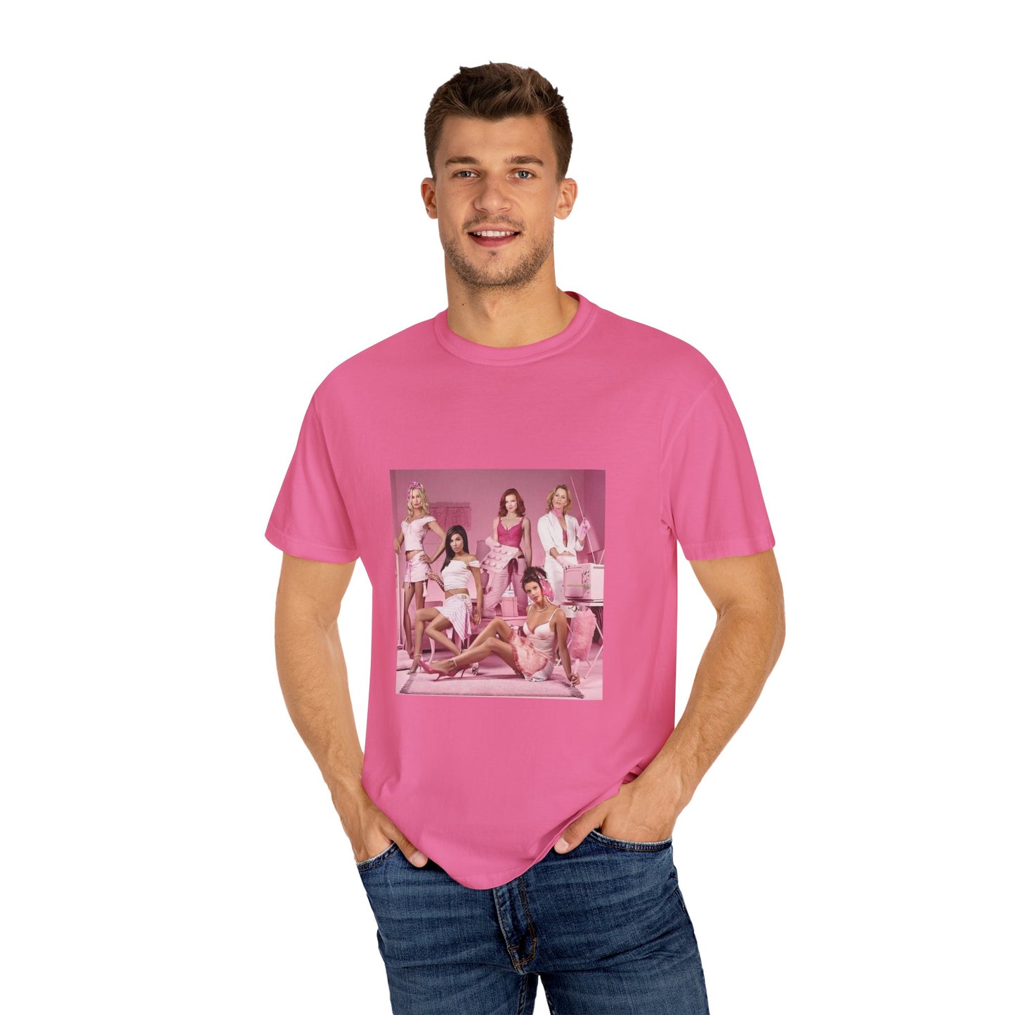 S1 Pink Promo Photoshoot Unisex Garment-Dyed T-shirt