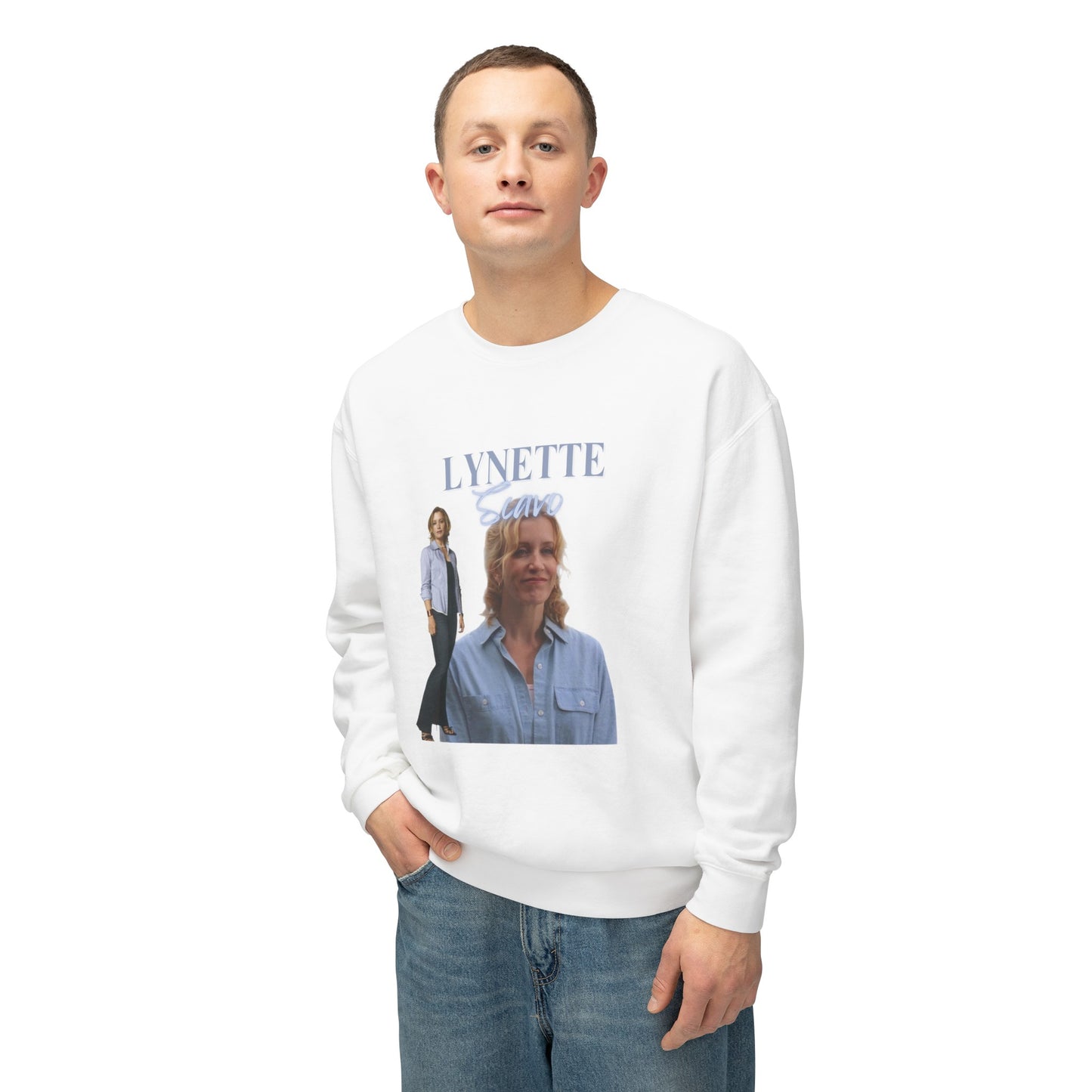 Lynette Scavo Vintage Style Unisex Lightweight Crewneck Sweatshirt