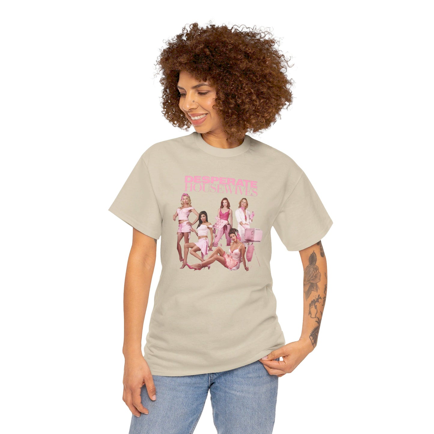 Desperate Housewives Pink Photoshoot Unisex Heavy Cotton Tee