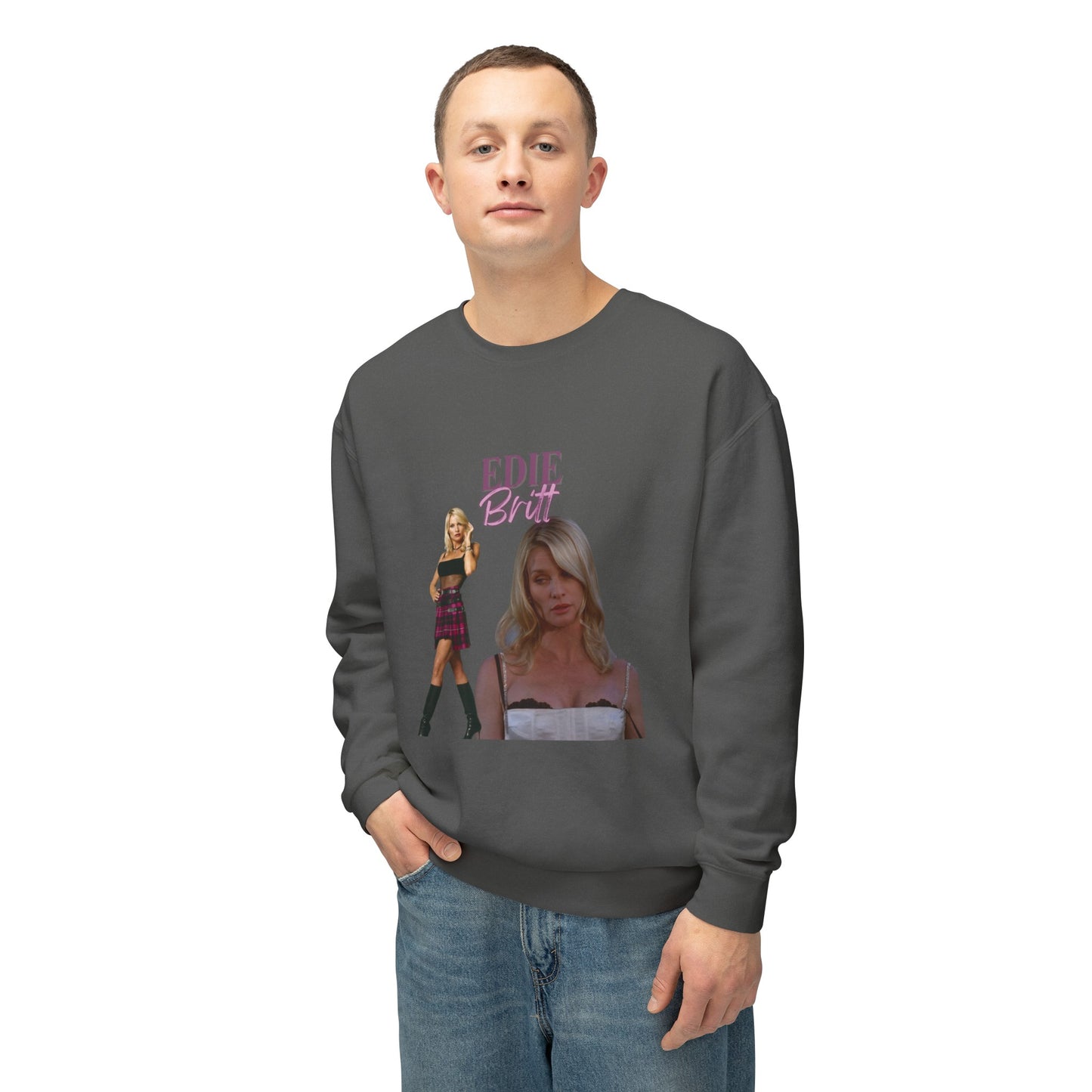 Edie Britt Vintage Style Unisex Lightweight Crewneck Sweatshirt