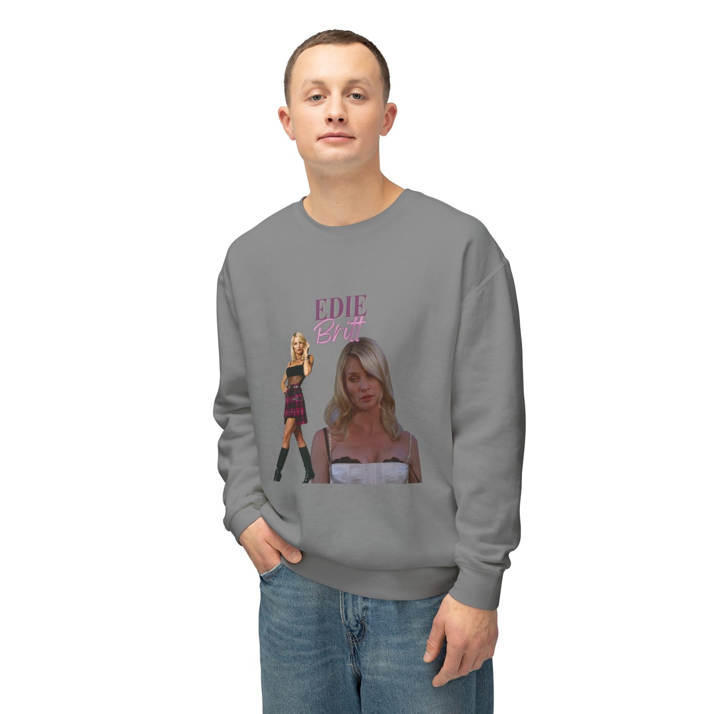 Edie Britt Vintage Style Unisex Lightweight Crewneck Sweatshirt