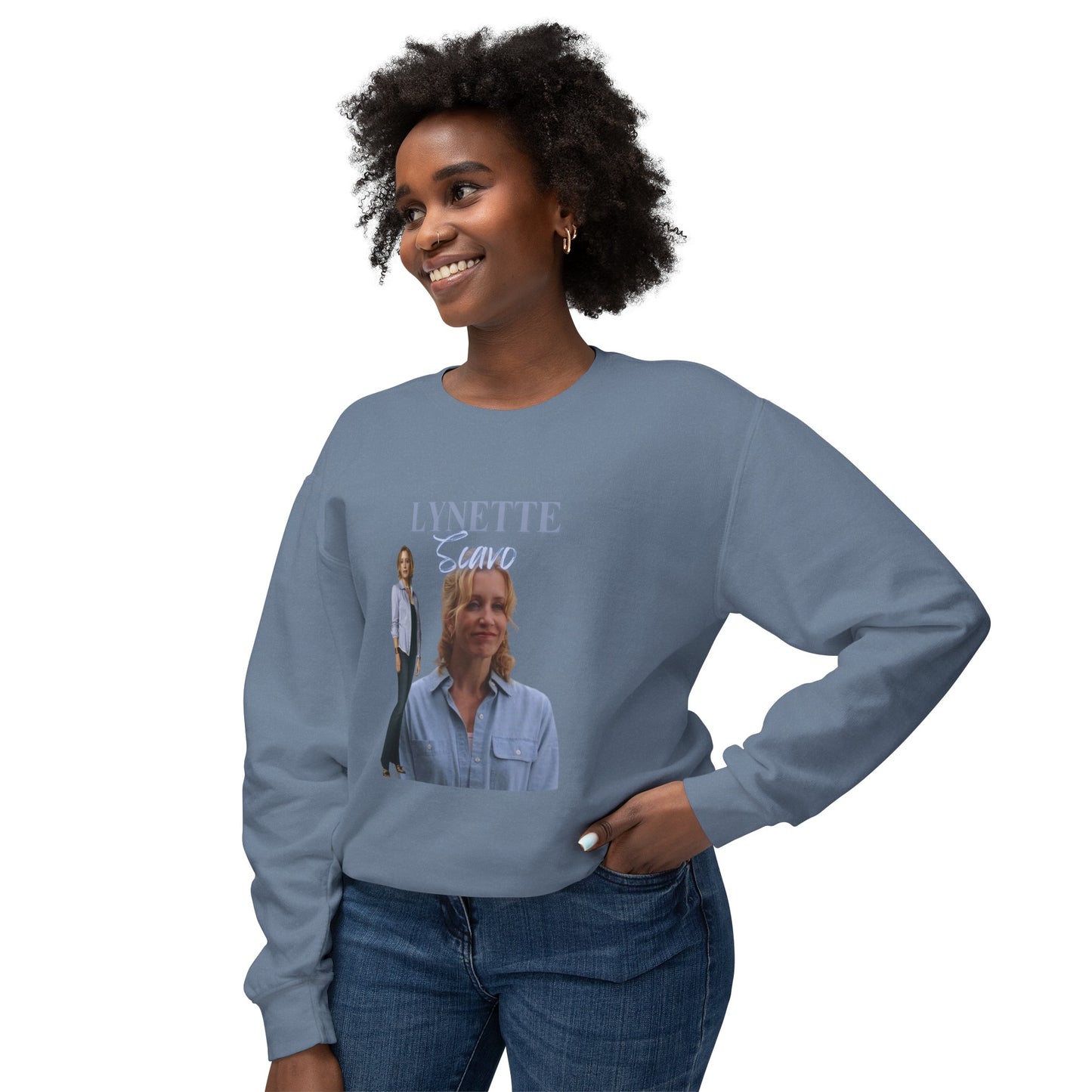 Lynette Scavo Vintage Style Unisex Lightweight Crewneck Sweatshirt