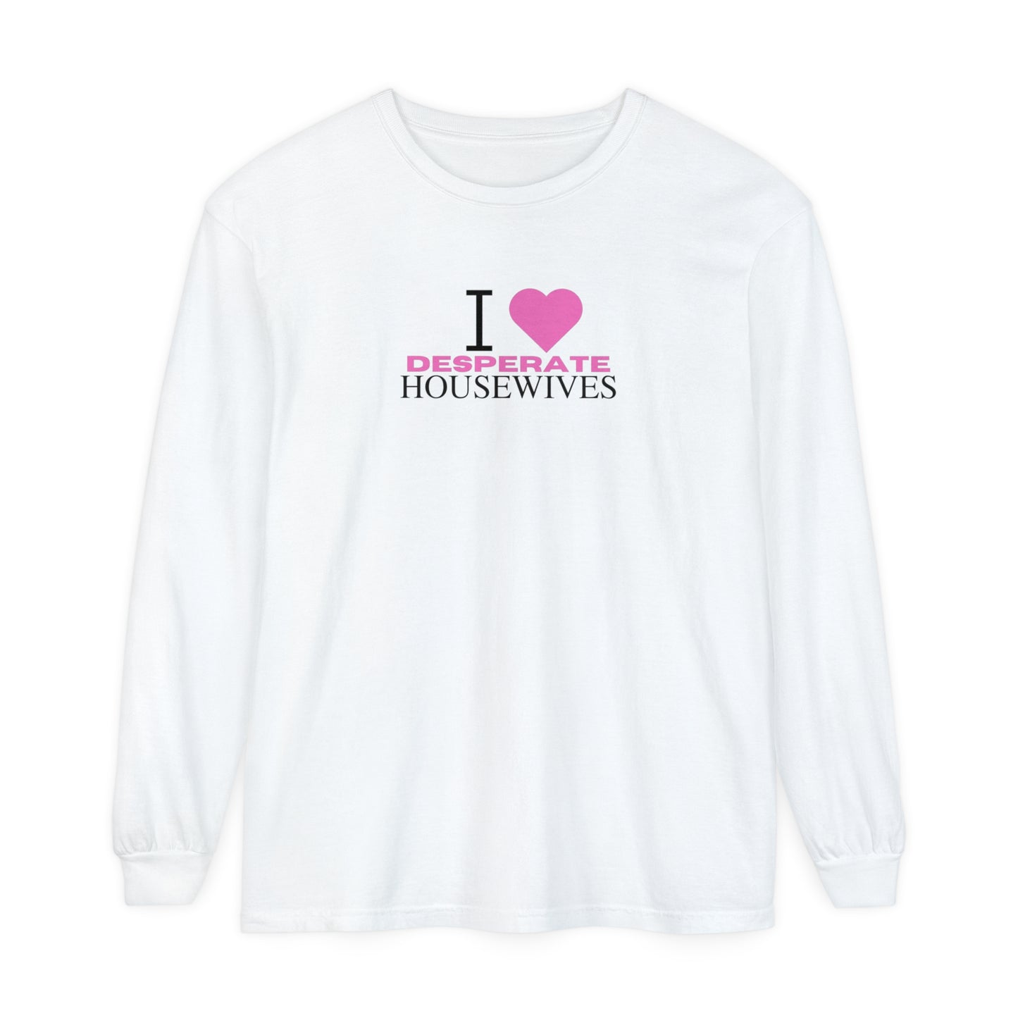 Pink Heart Unisex Long Sleeve T-Shirt