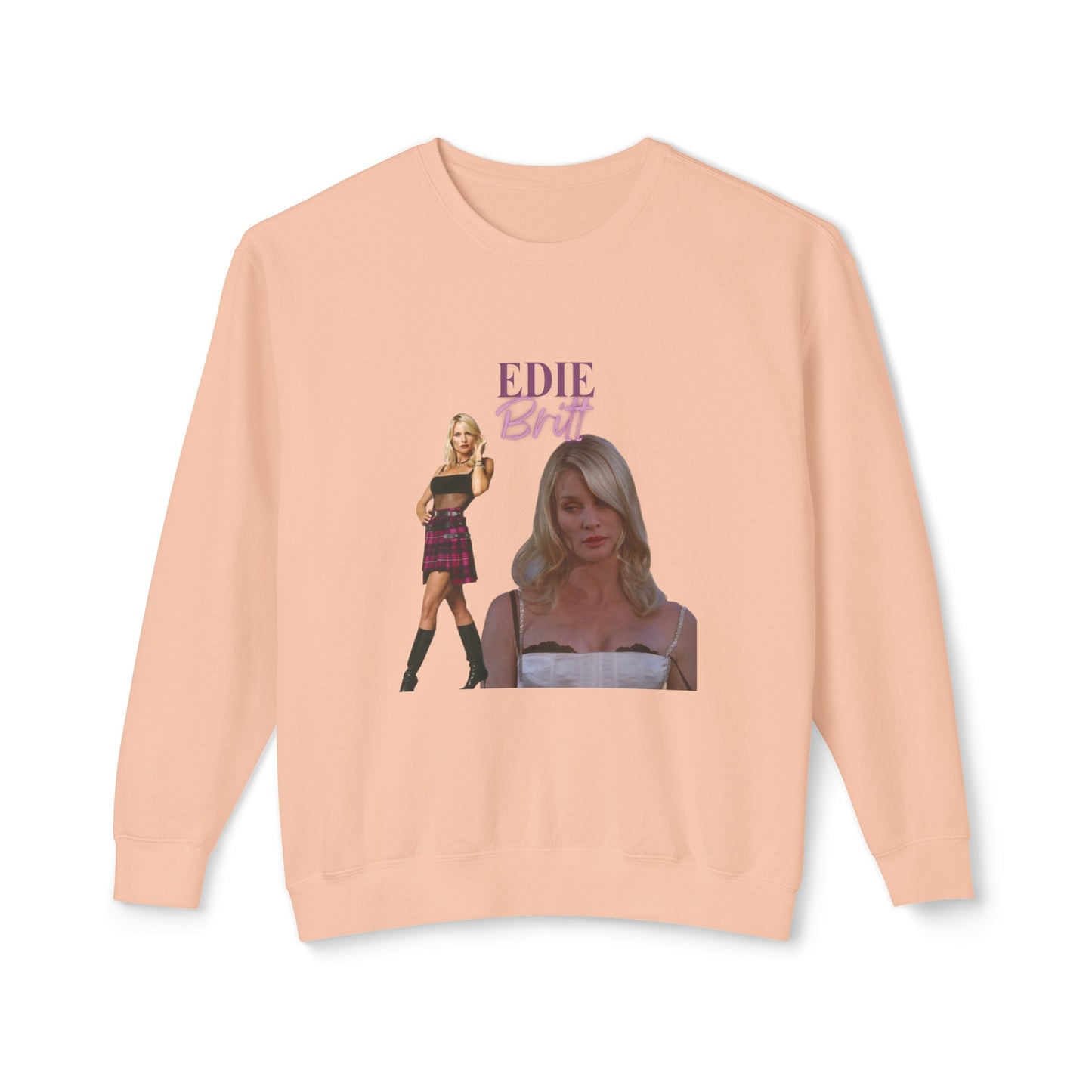 Edie Britt Vintage Style Unisex Lightweight Crewneck Sweatshirt