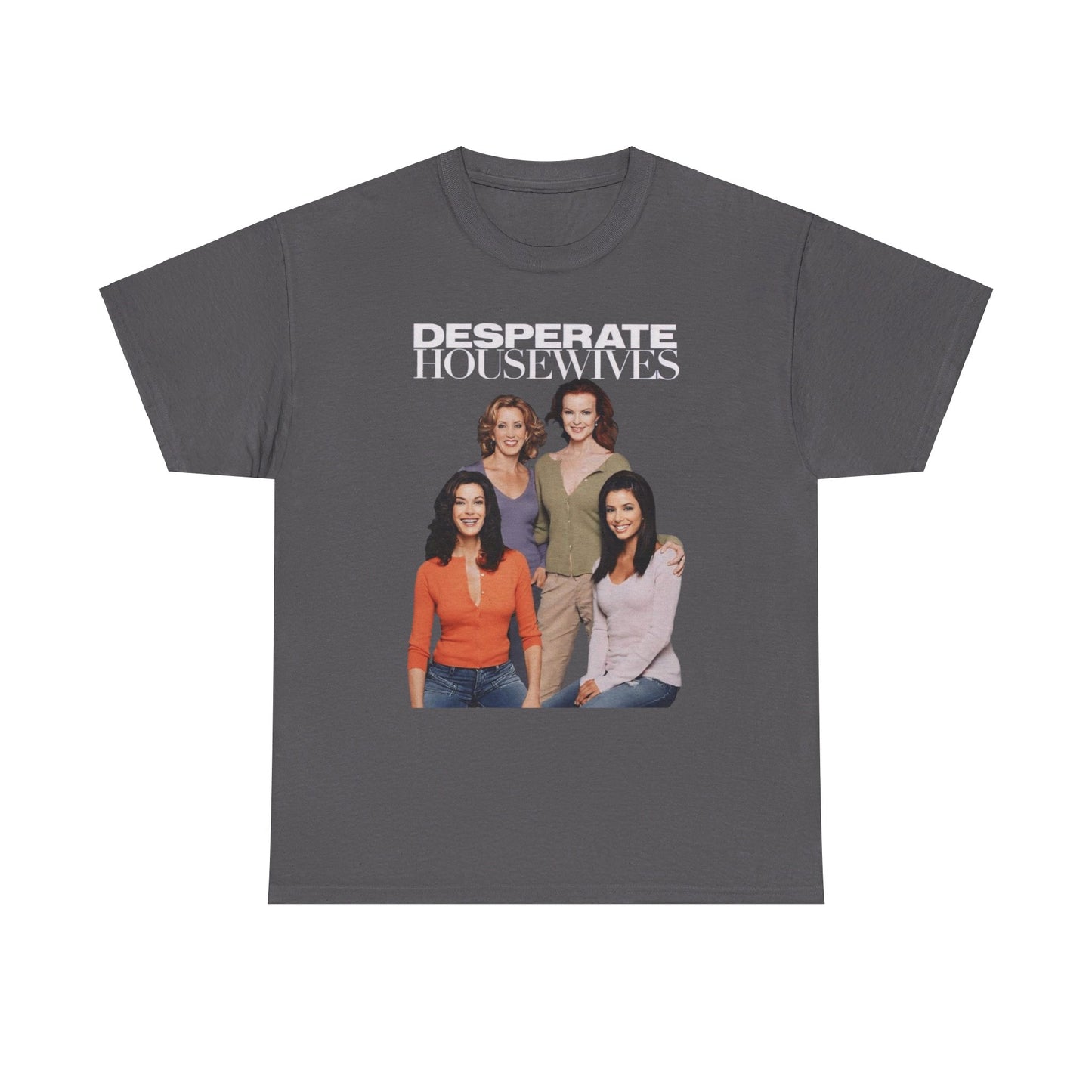 Desperate Housewives White Logo Unisex Heavy Cotton Tee