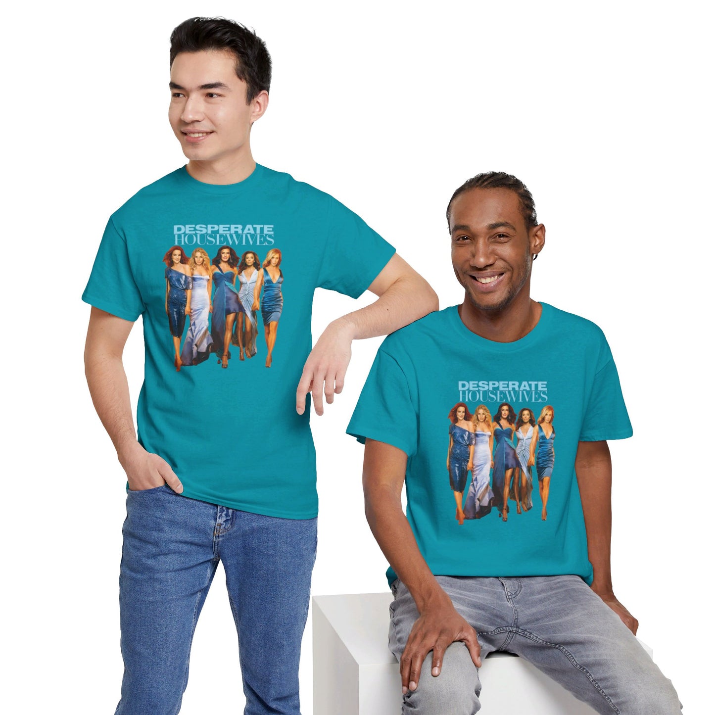 Desperate Housewives Blue Photoshoot Unisex Heavy Cotton Tee