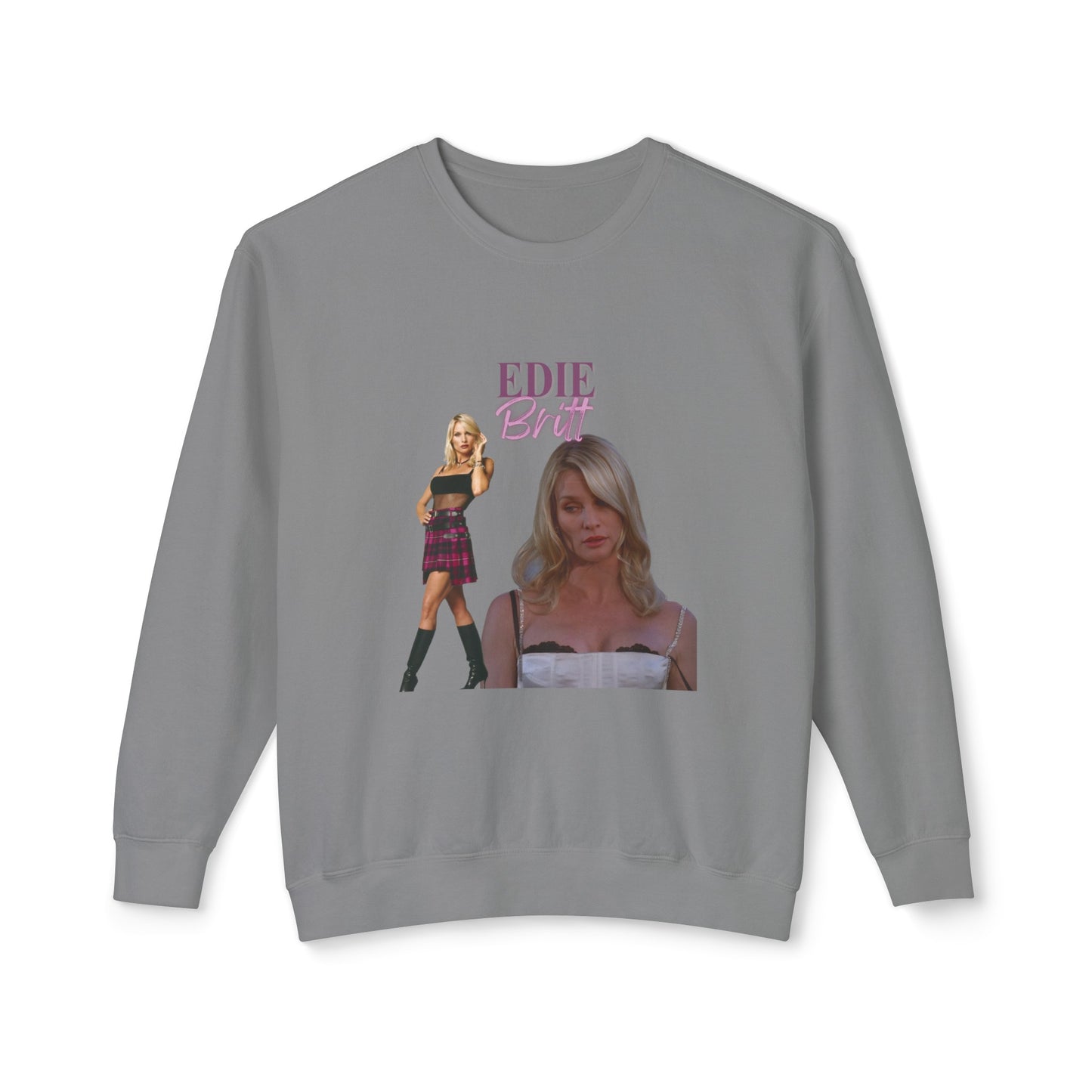 Edie Britt Vintage Style Unisex Lightweight Crewneck Sweatshirt