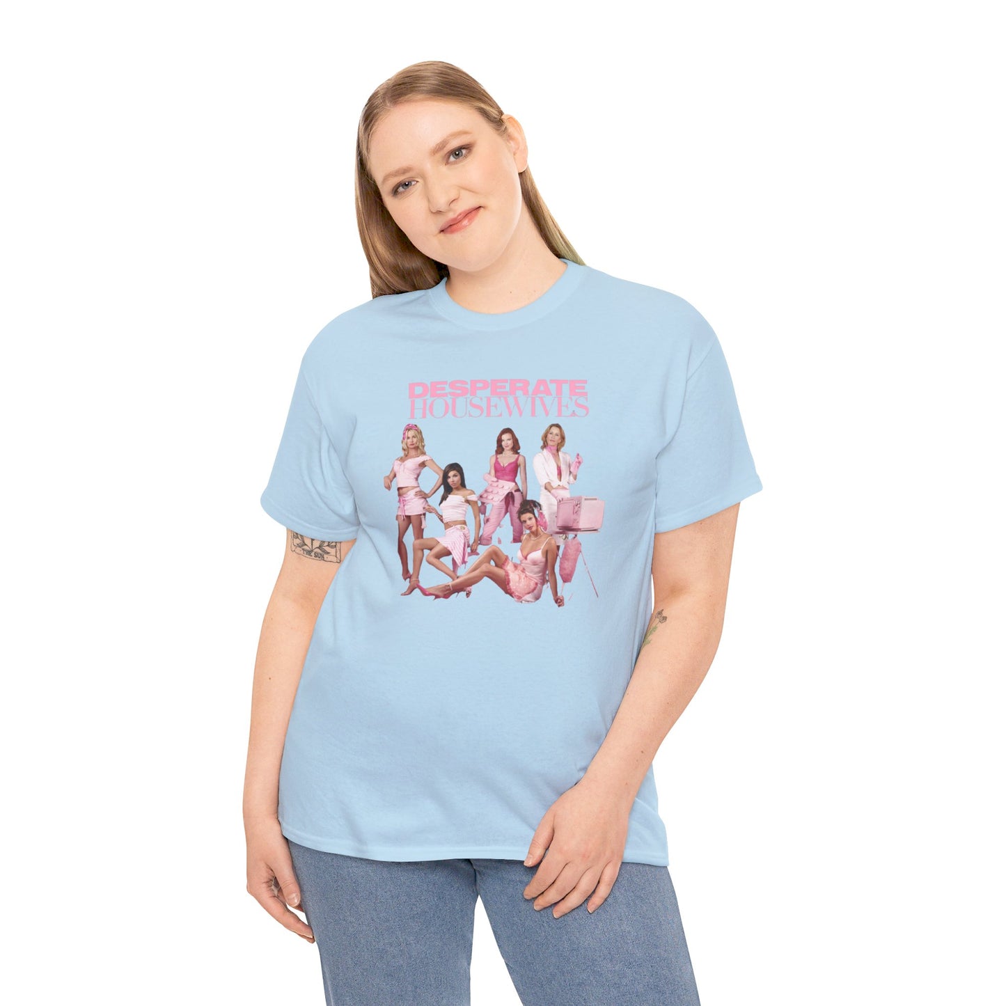 Desperate Housewives Pink Photoshoot Unisex Heavy Cotton Tee