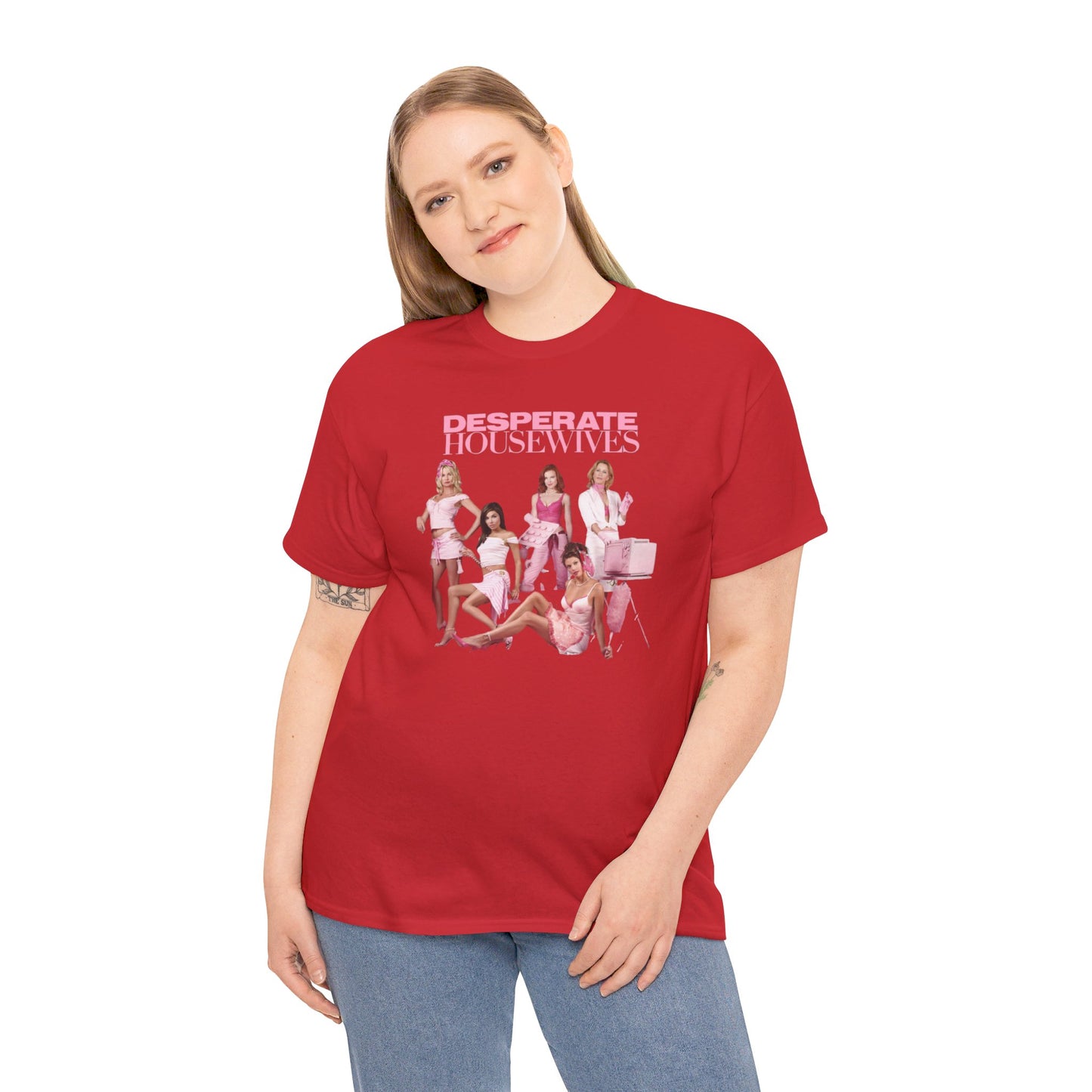 Desperate Housewives Pink Photoshoot Unisex Heavy Cotton Tee