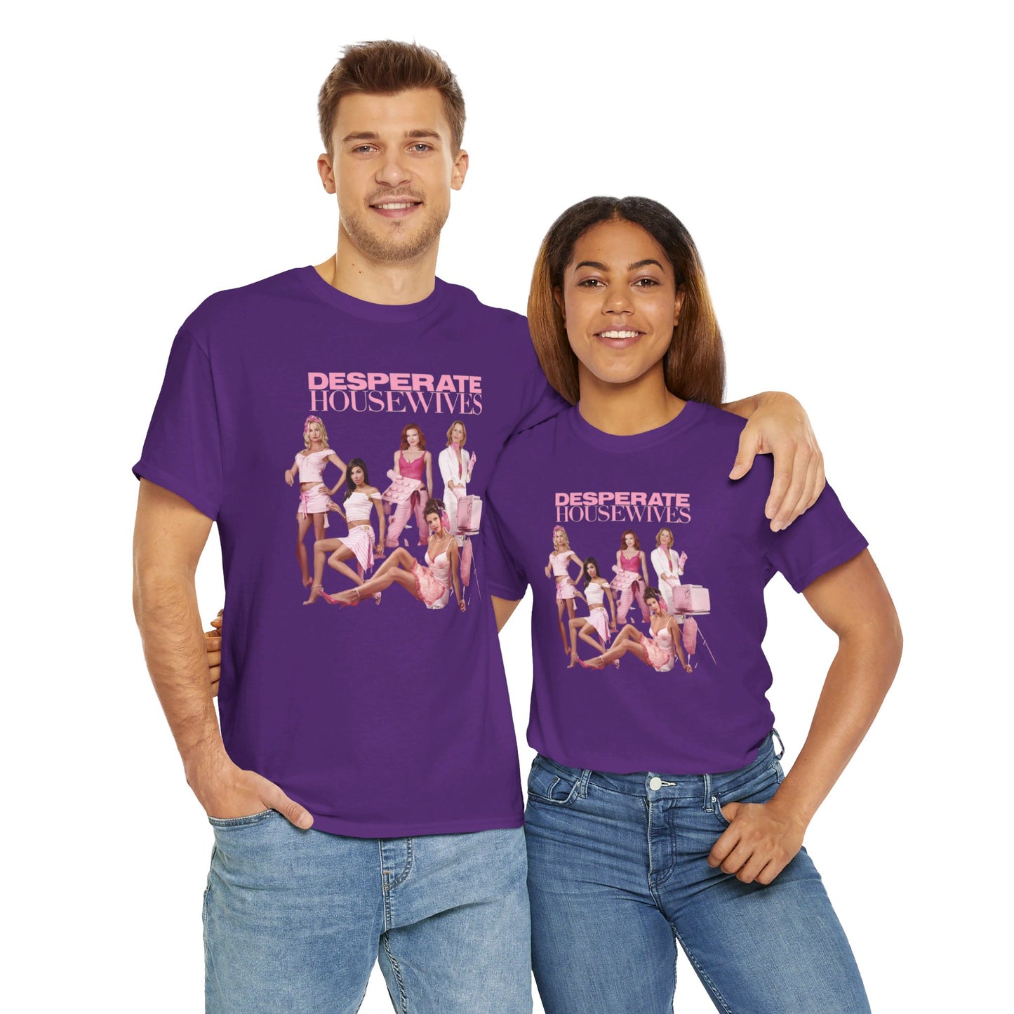 Desperate Housewives Pink Photoshoot Unisex Heavy Cotton Tee