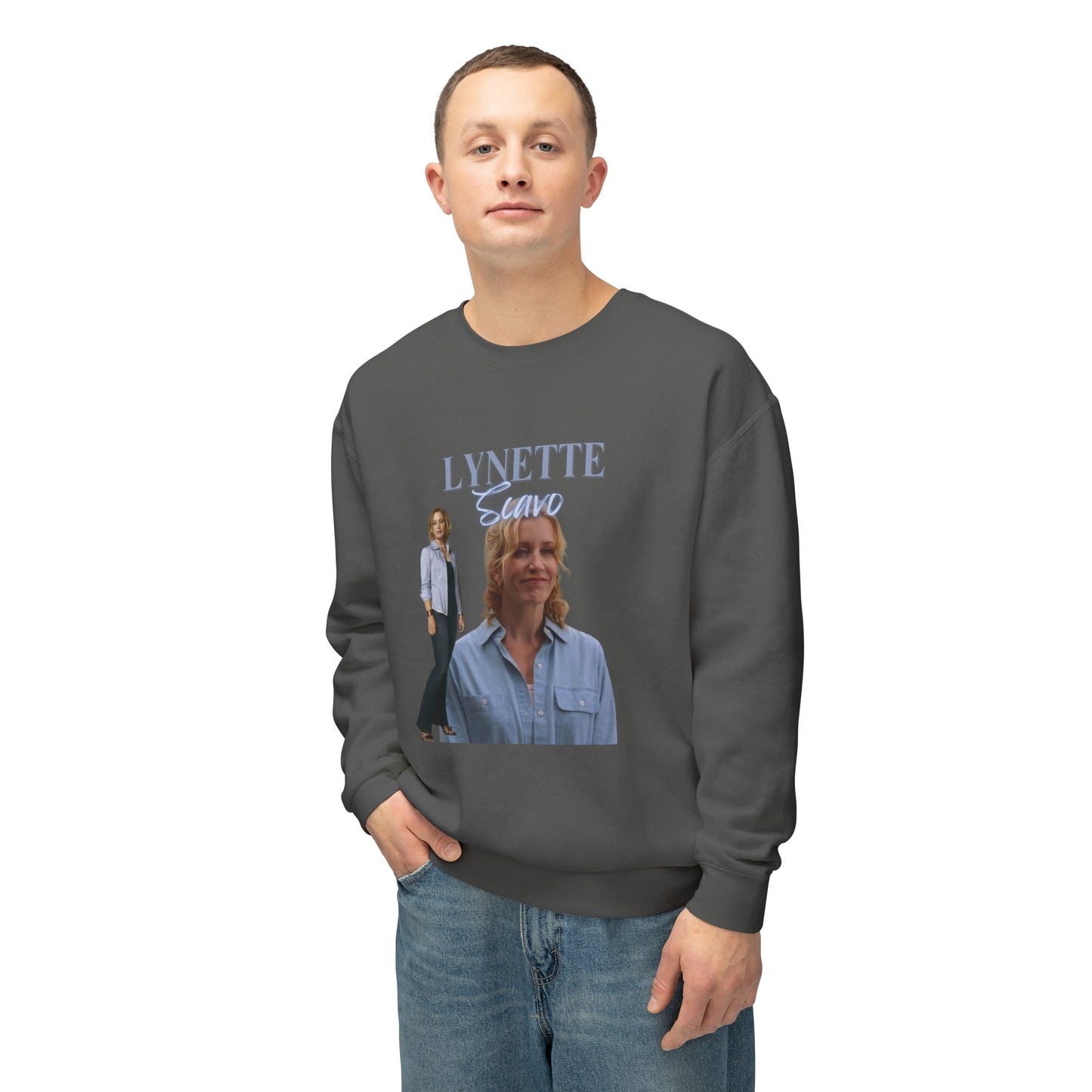 Lynette Scavo Vintage Style Unisex Lightweight Crewneck Sweatshirt