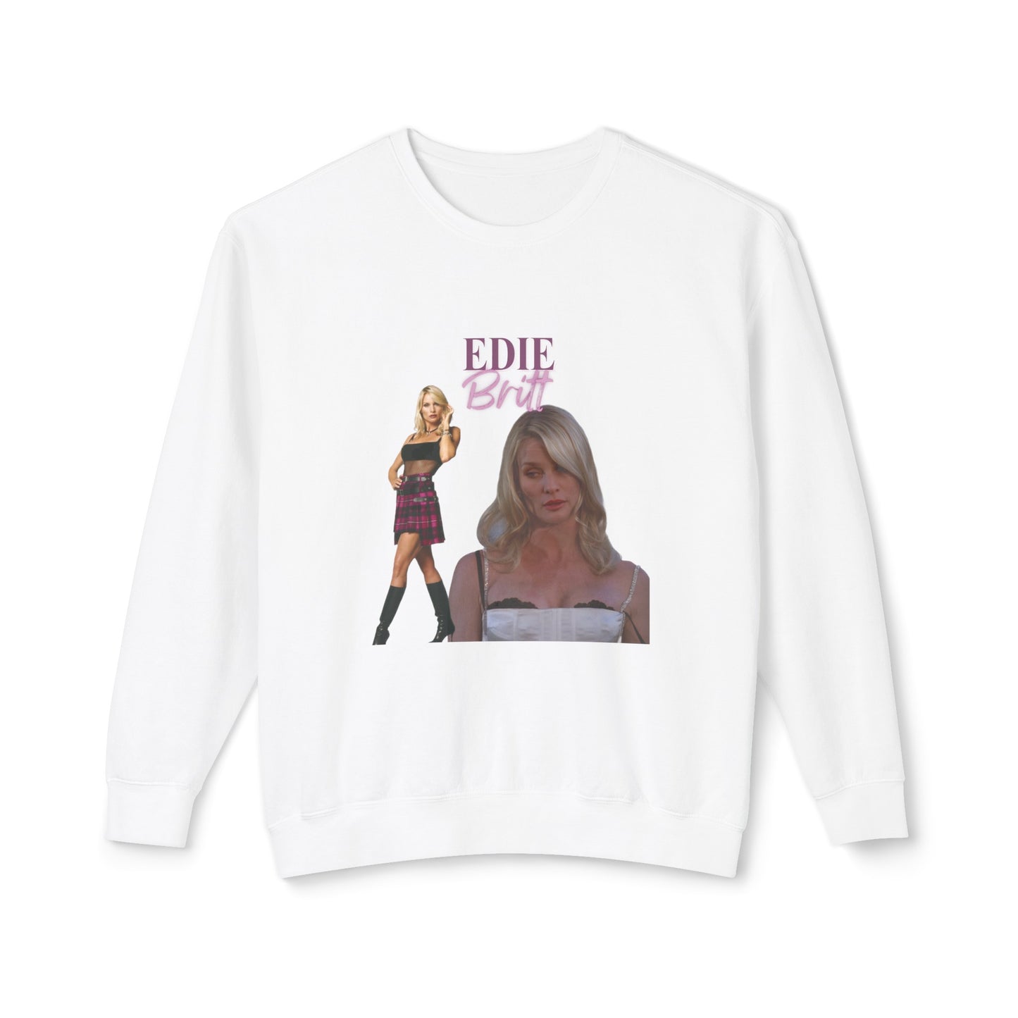 Edie Britt Vintage Style Unisex Lightweight Crewneck Sweatshirt