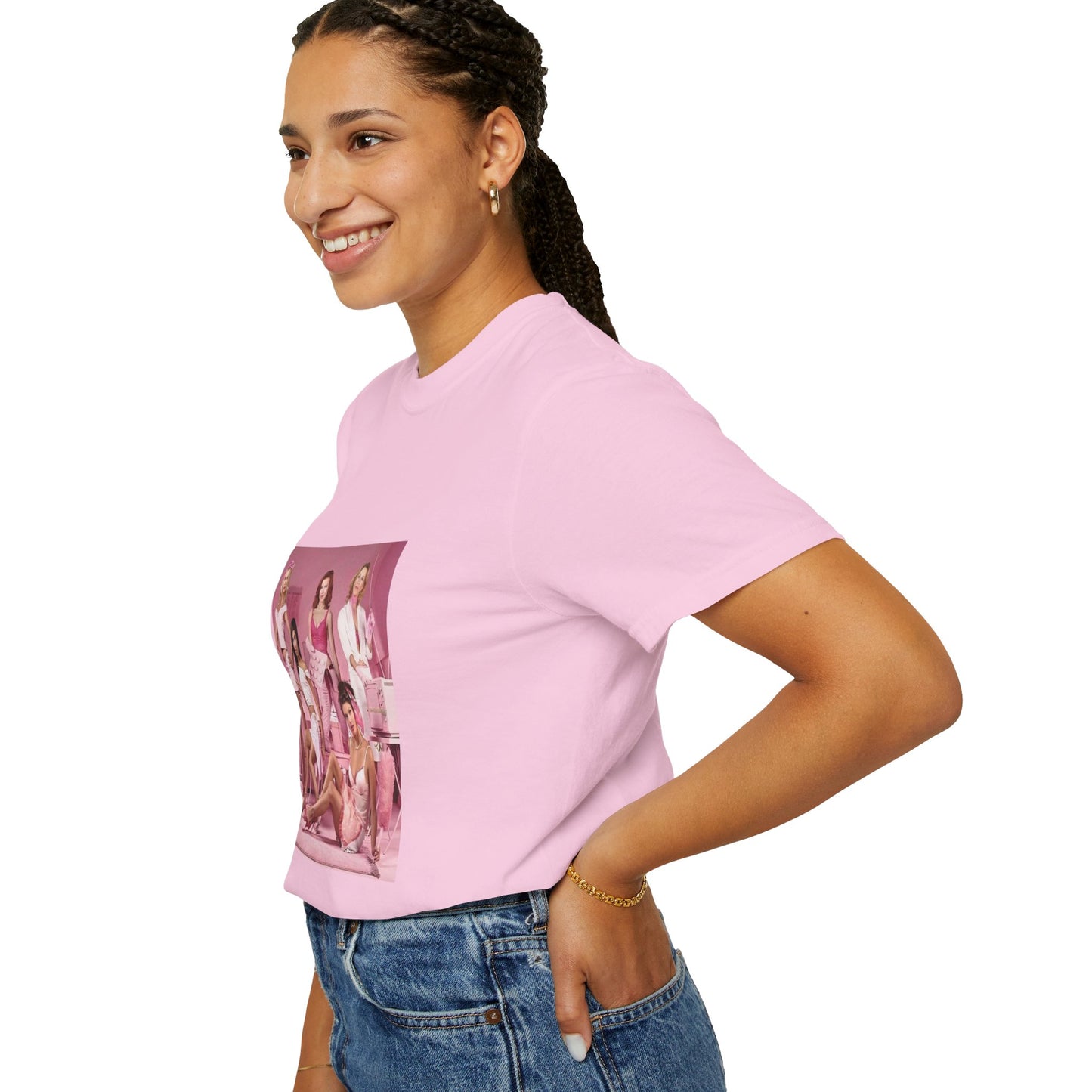 S1 Pink Promo Photoshoot Unisex Garment-Dyed T-shirt