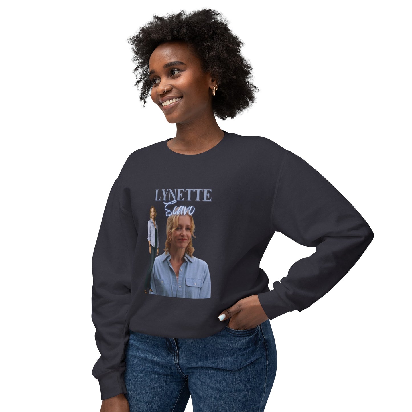 Lynette Scavo Vintage Style Unisex Lightweight Crewneck Sweatshirt