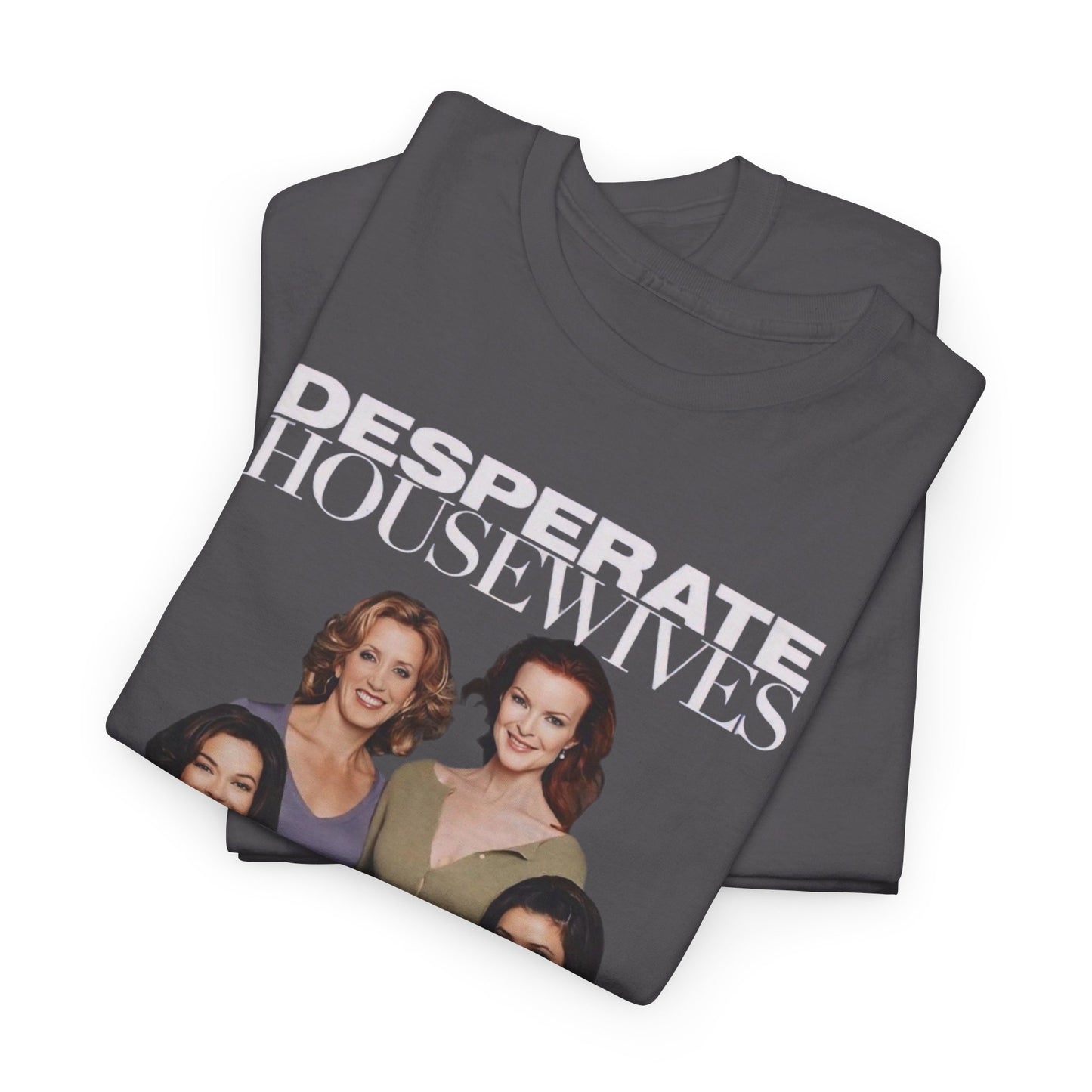 Desperate Housewives White Logo Unisex Heavy Cotton Tee