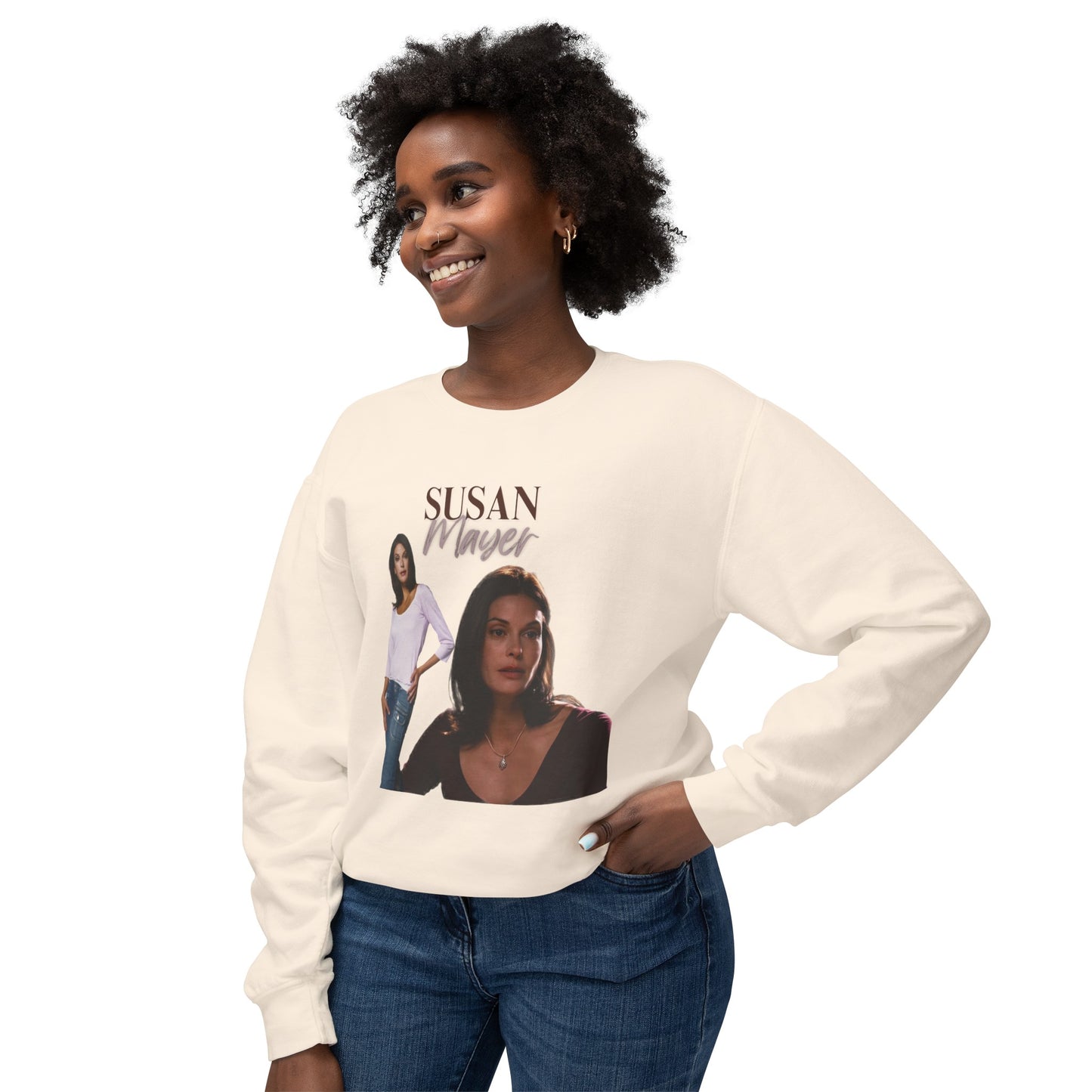 Susan Mayer Vintage Style Unisex Lightweight Crewneck Sweatshirt