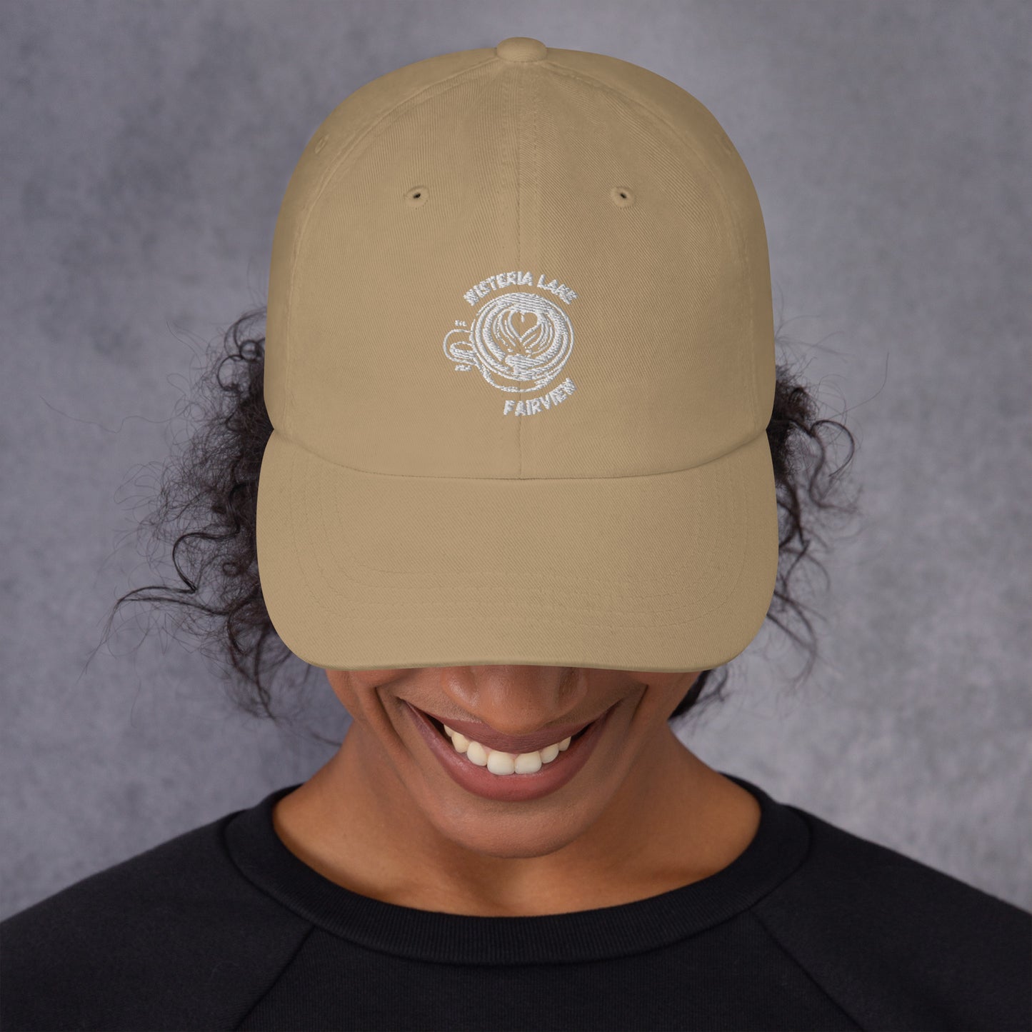 Embroidered Wisteria Lane Coffee Dad hat