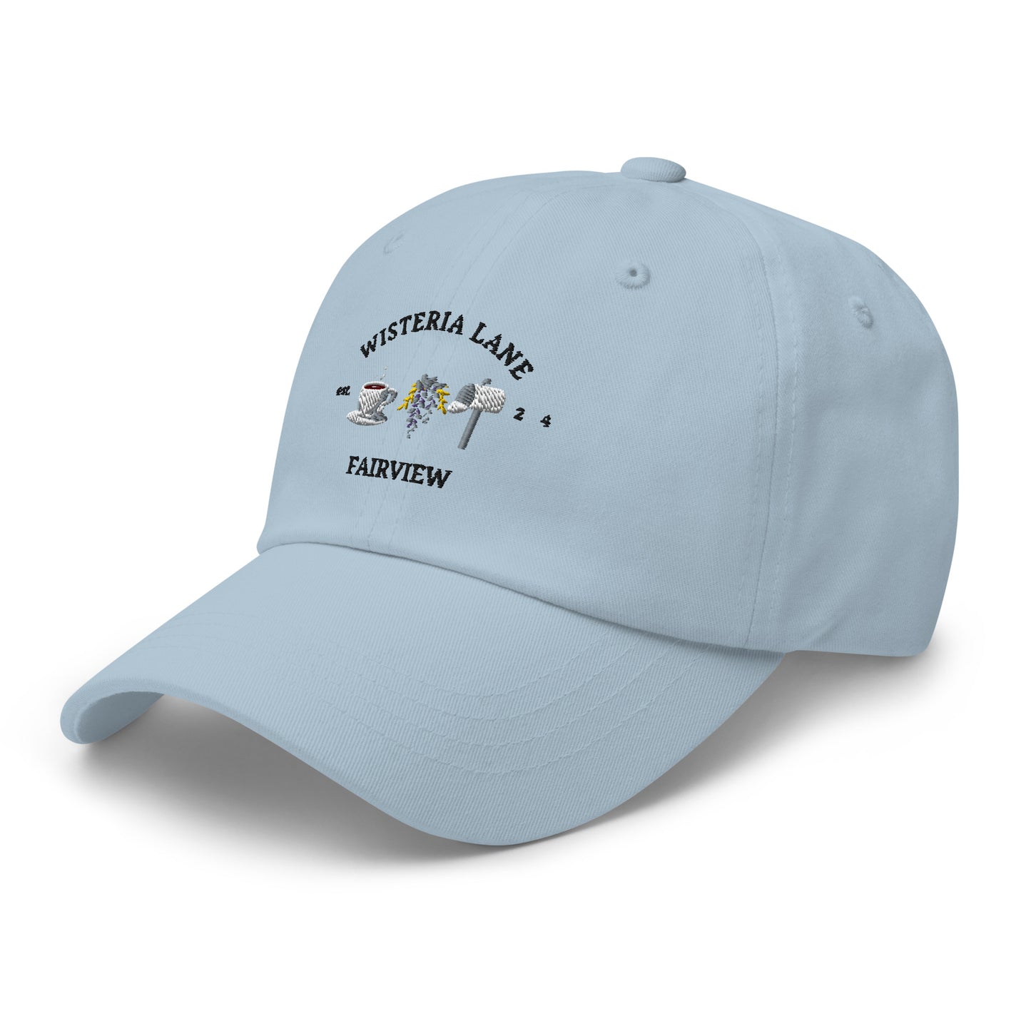 Embroidered Wisteria Lane dad hat