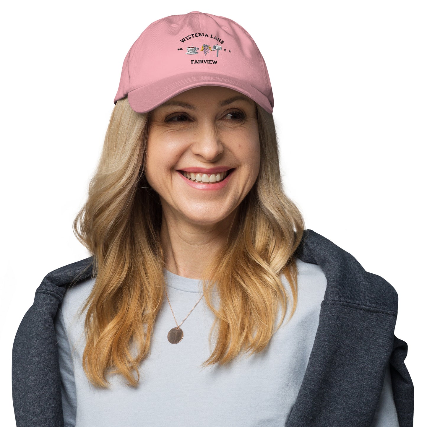 Embroidered Wisteria Lane dad hat