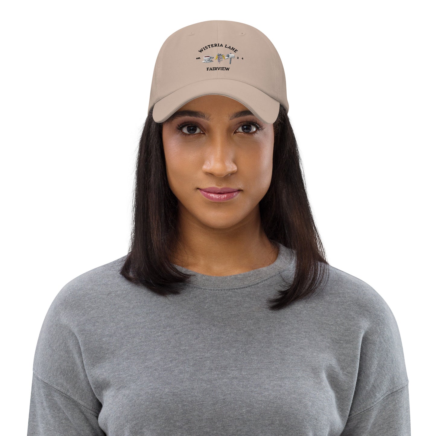 Embroidered Wisteria Lane dad hat