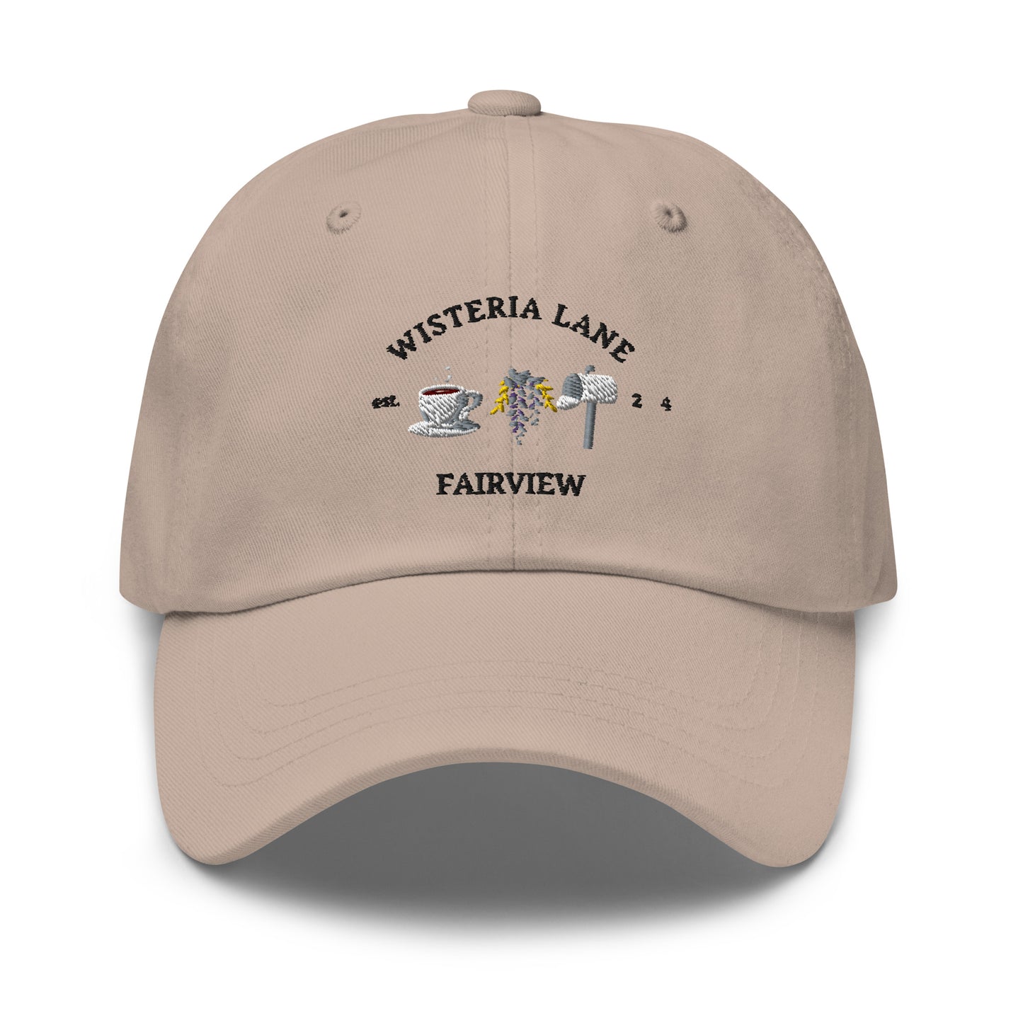 Embroidered Wisteria Lane dad hat